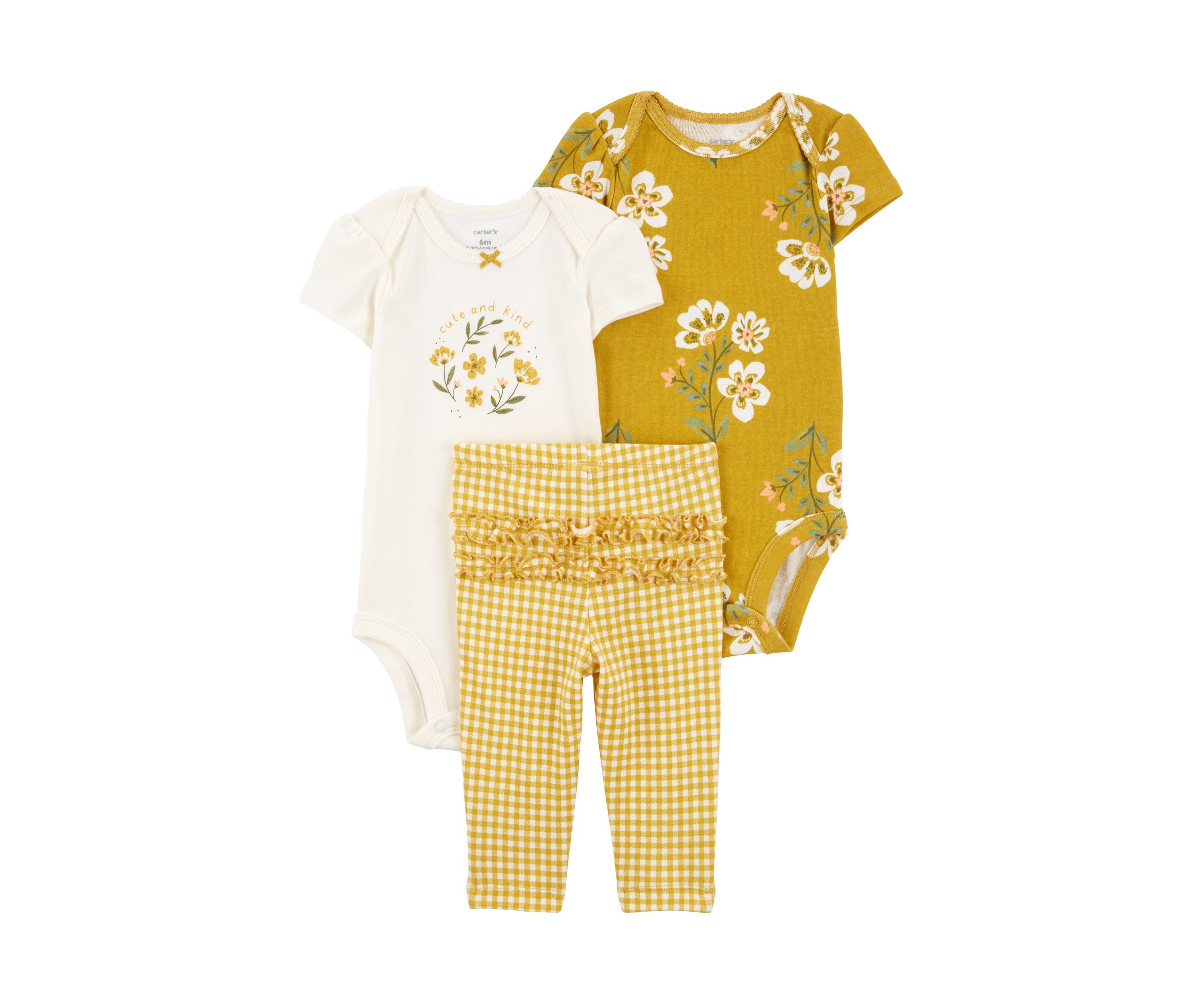 Baby Girls Floral Ruffle Set