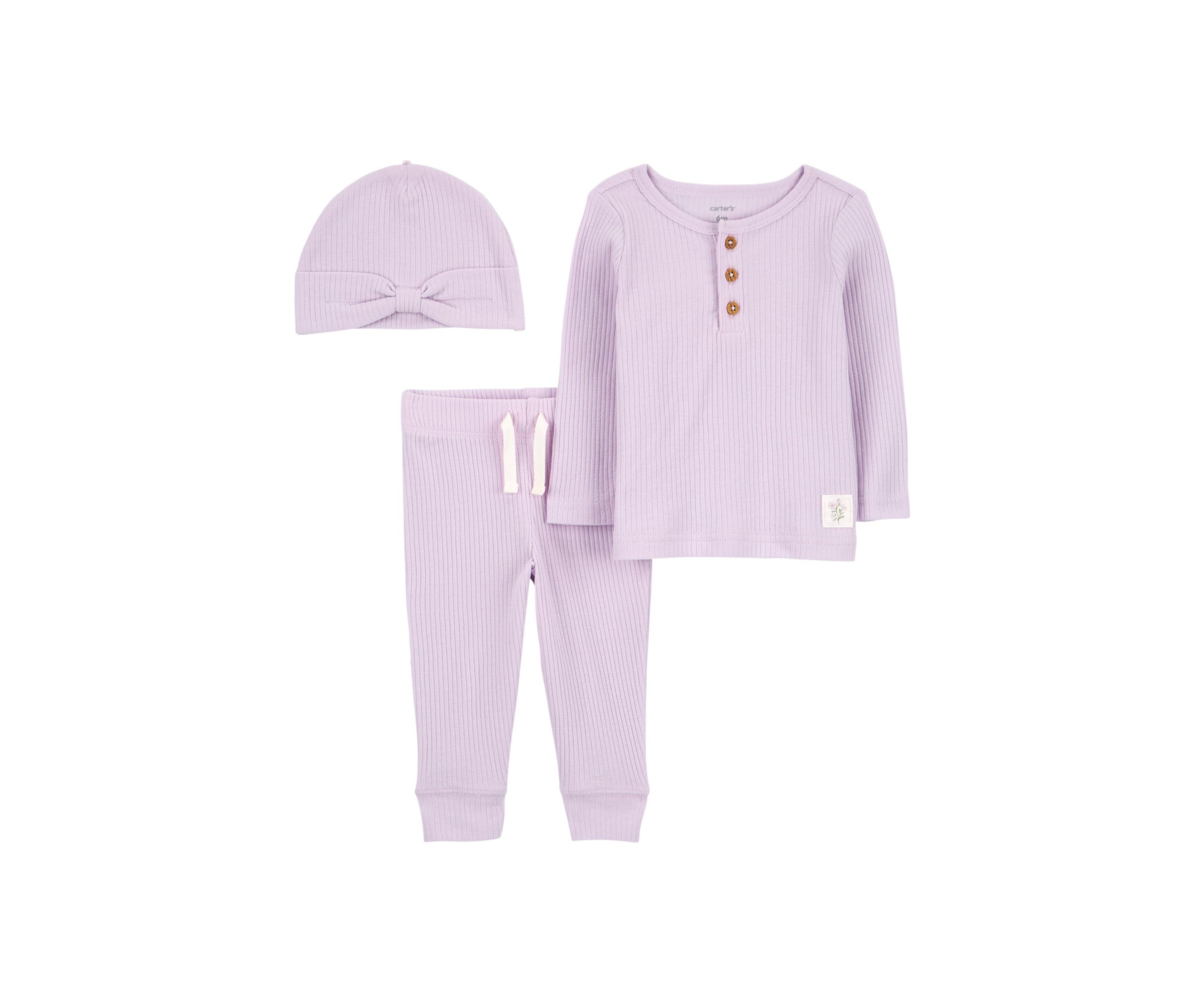 Baby Girls Ribbed Set