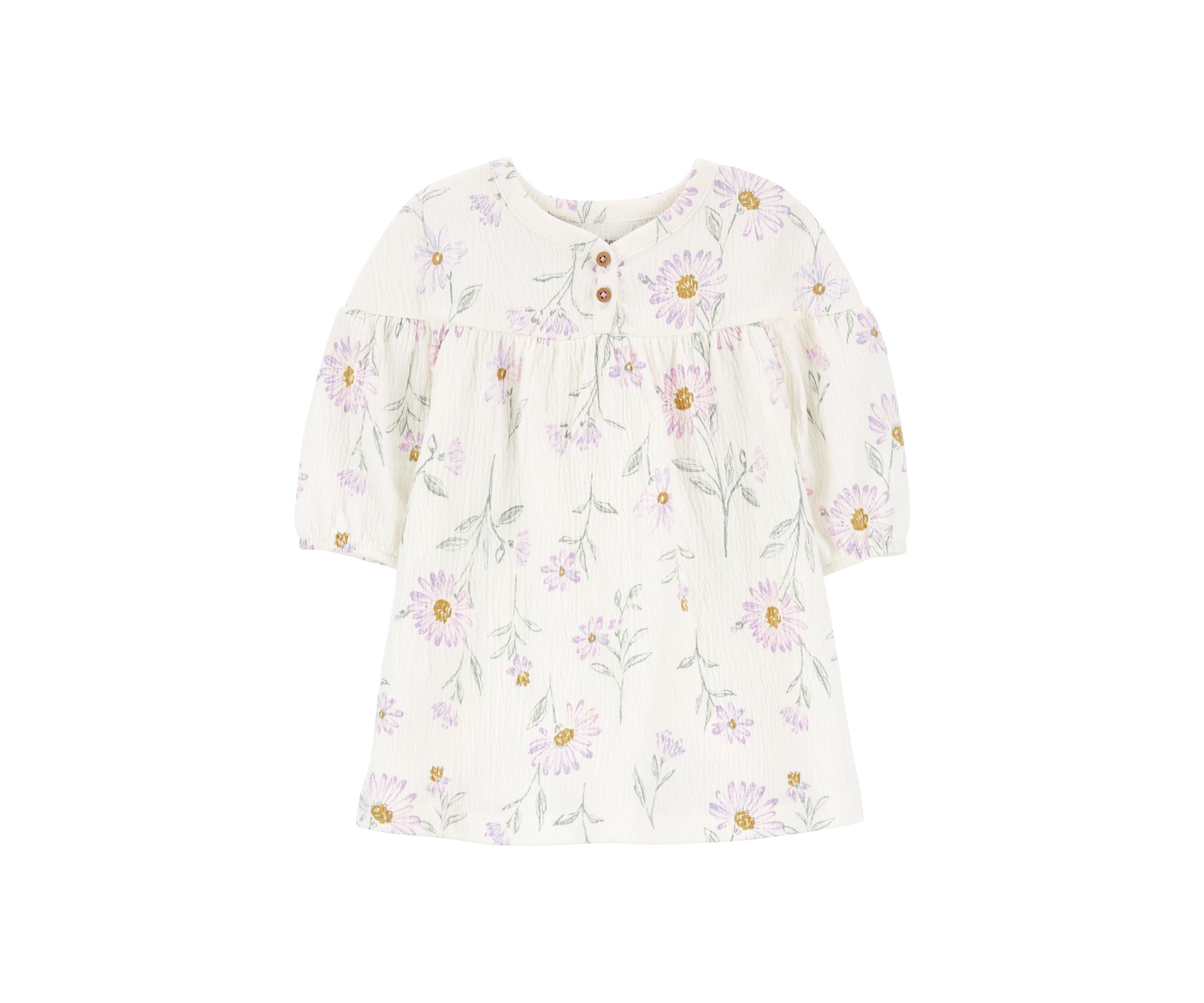 Baby Girls Floral Dress and Diaper Cover