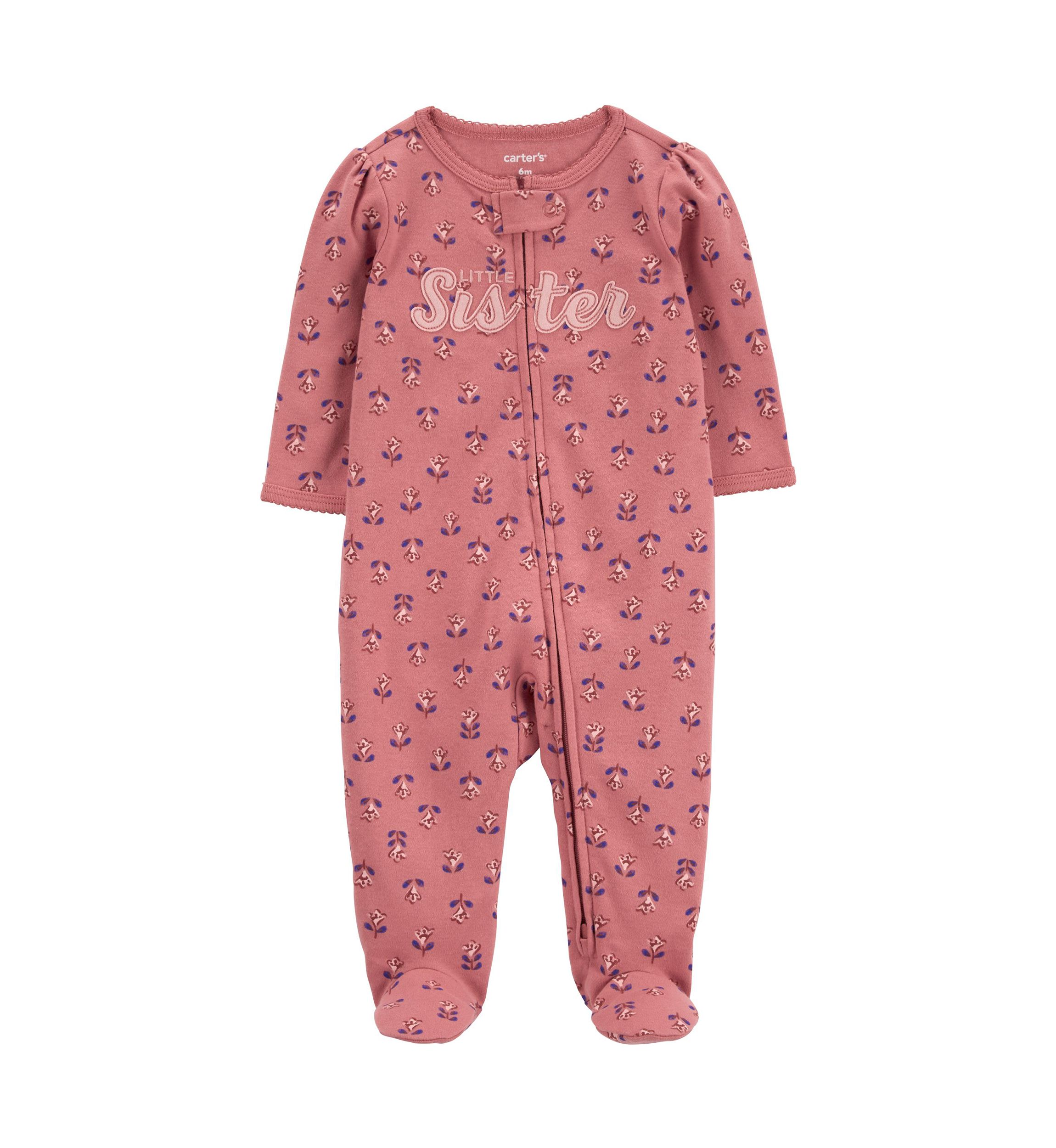 Baby Girls Printed One-Piece Pajama