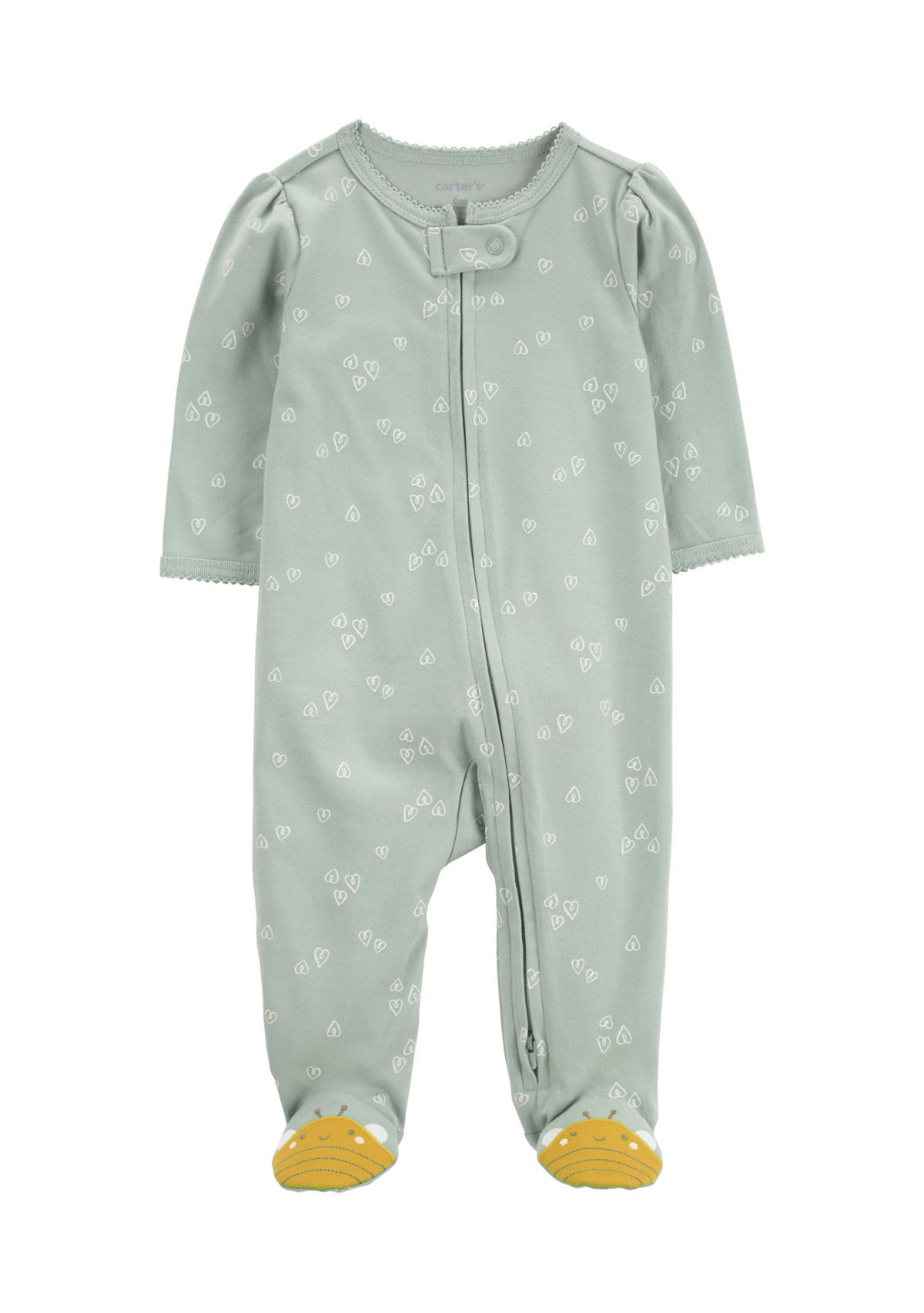   Baby Girls Printed One-Piece Pajama 