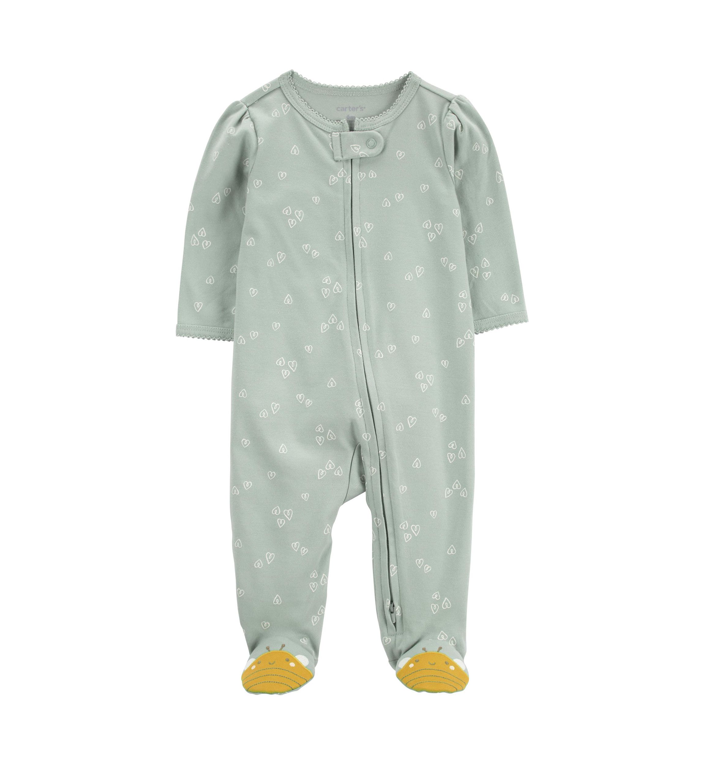   Baby Girls Printed One-Piece Pajama 