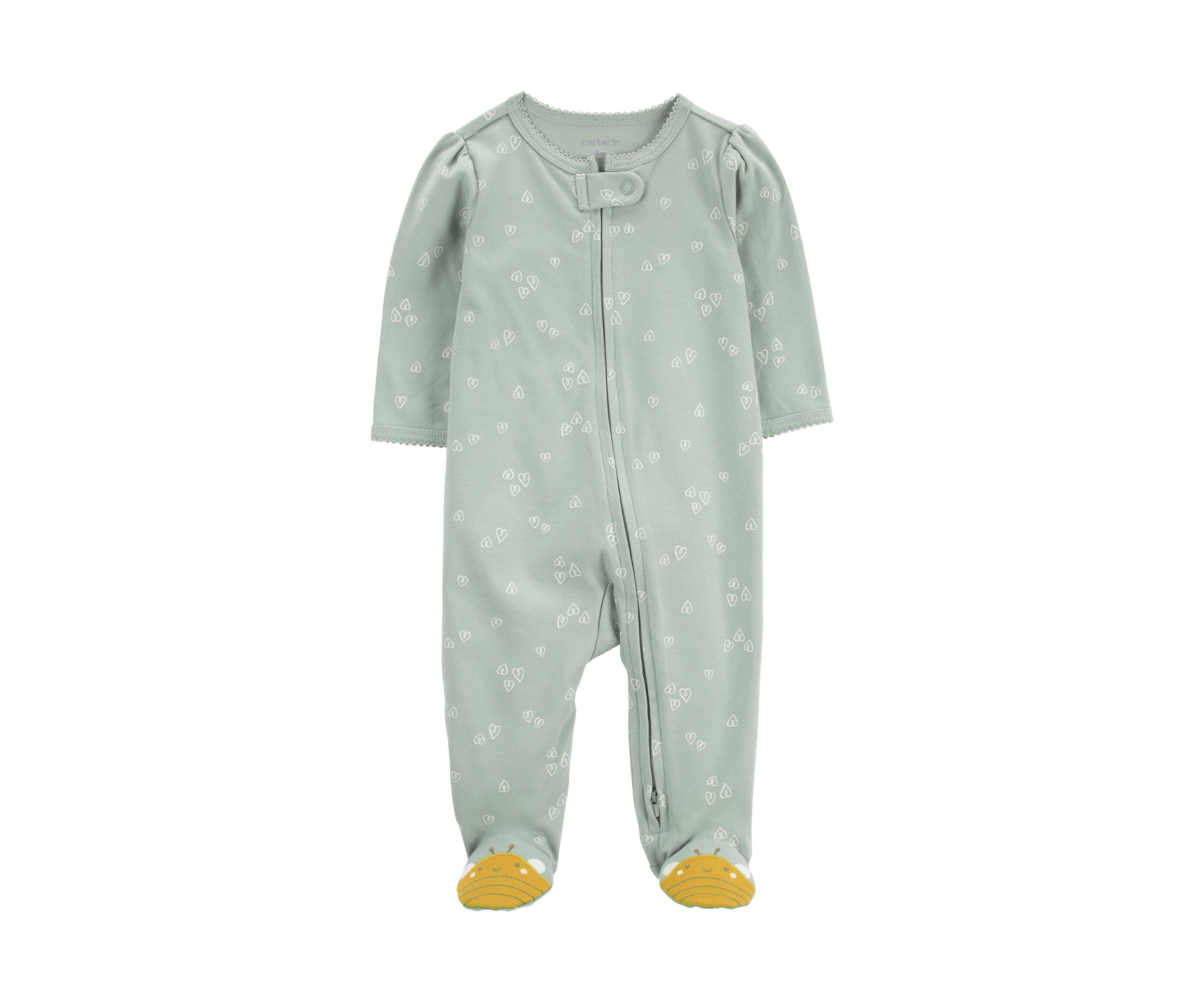   Baby Girls Printed One-Piece Pajama 