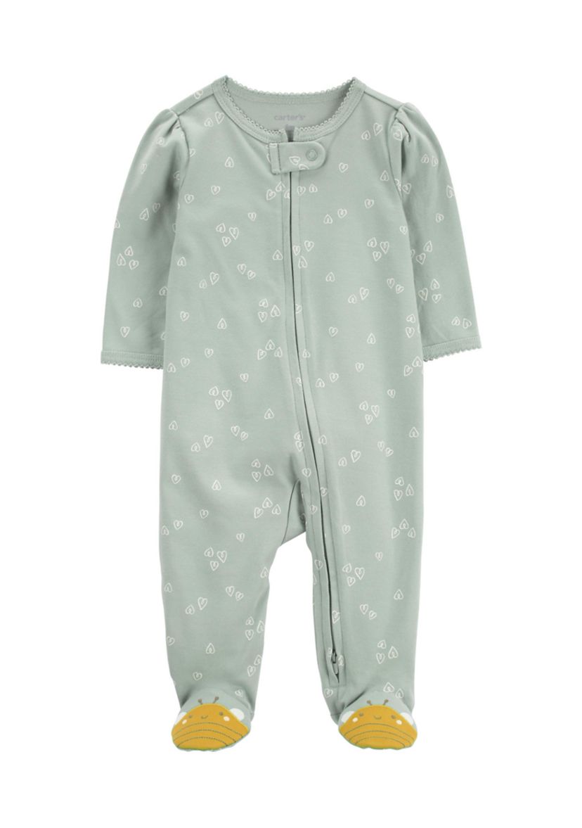   Baby Girls Printed One-Piece Pajama 