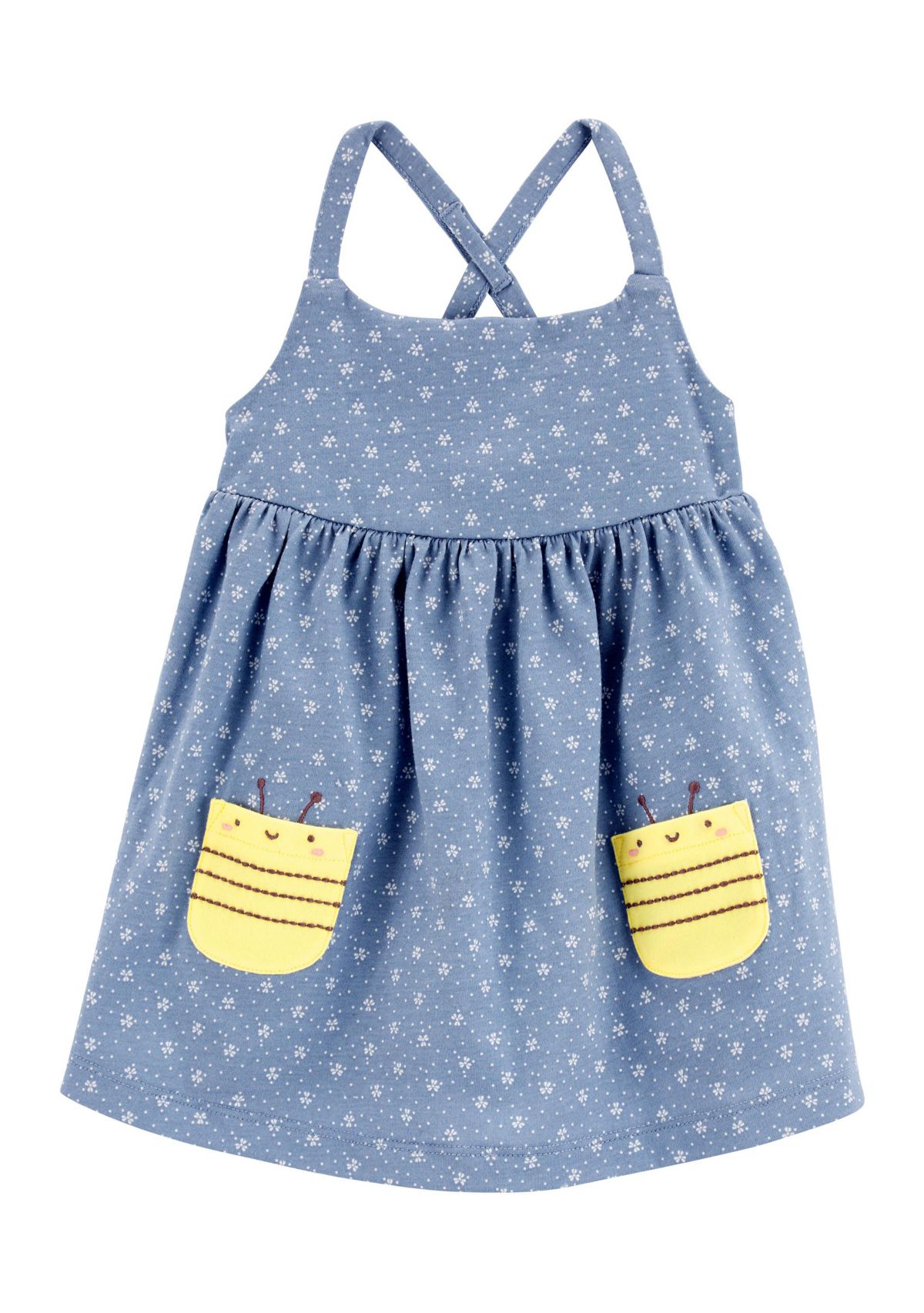 Baby Girls Floral Bee Printed Dress