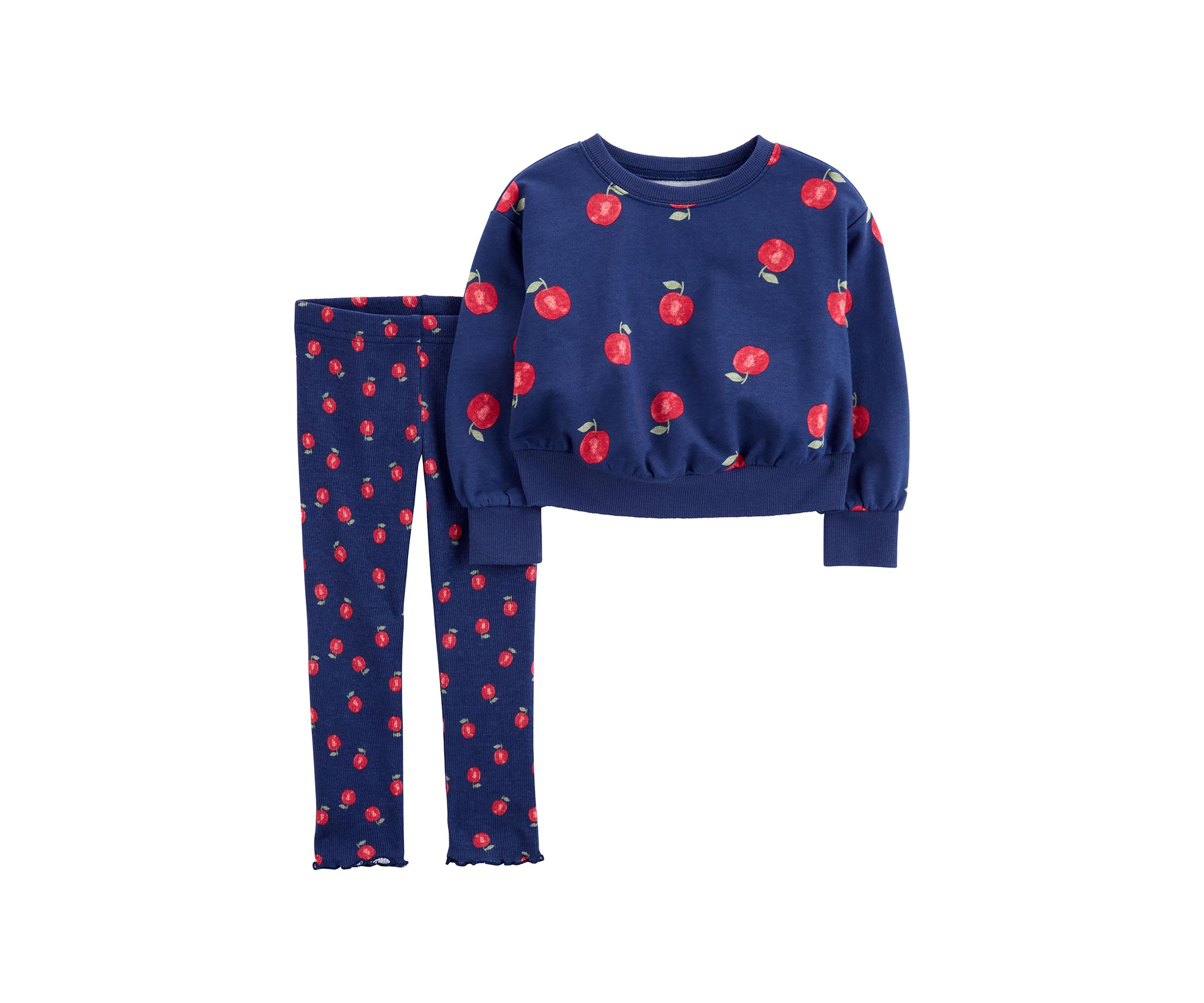 Baby Girls Printed Sweatshirt and Leggings Set