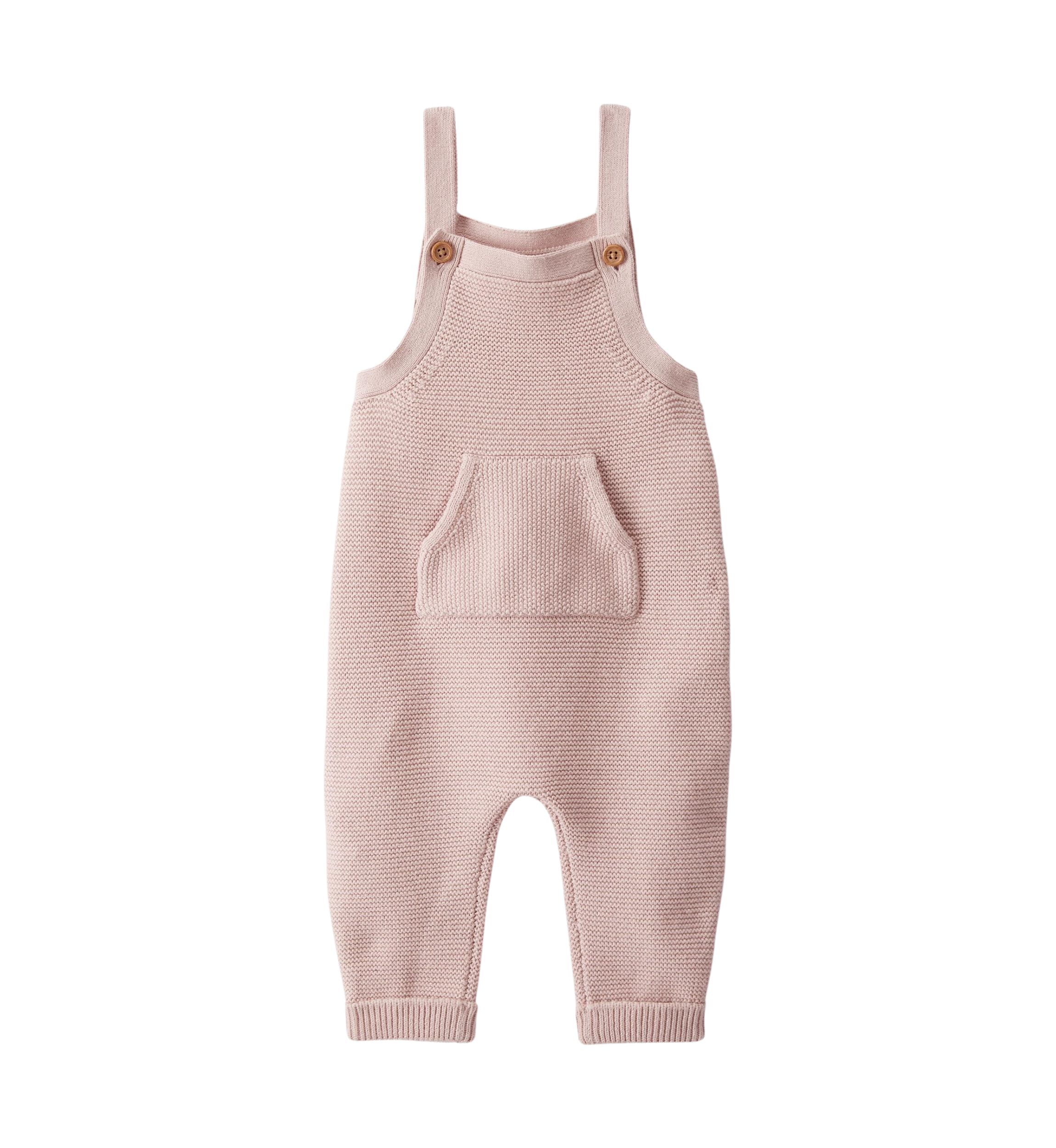 Baby Girls One Piece Sweater Knit Overalls