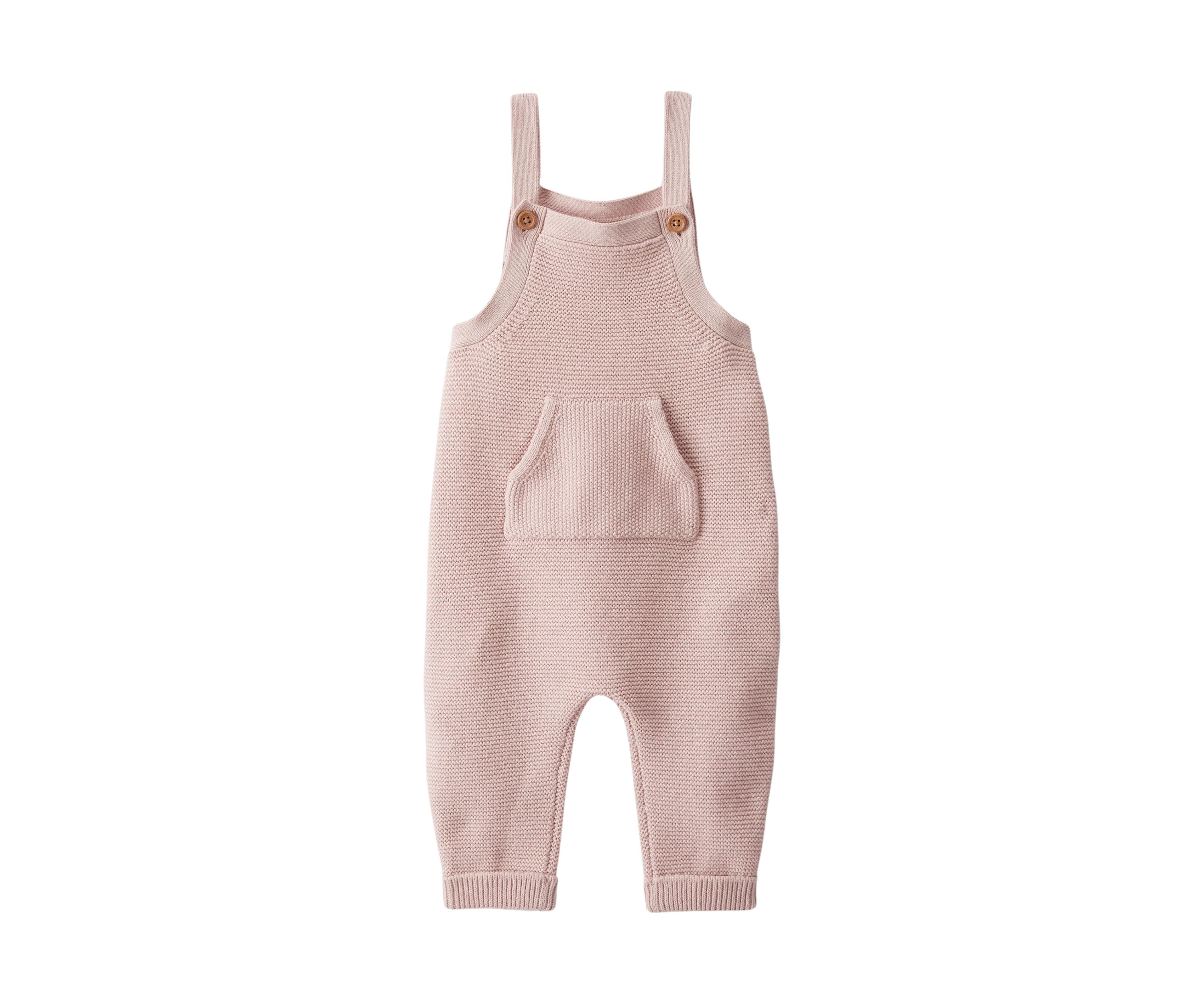 Baby Girls One Piece Sweater Knit Overalls