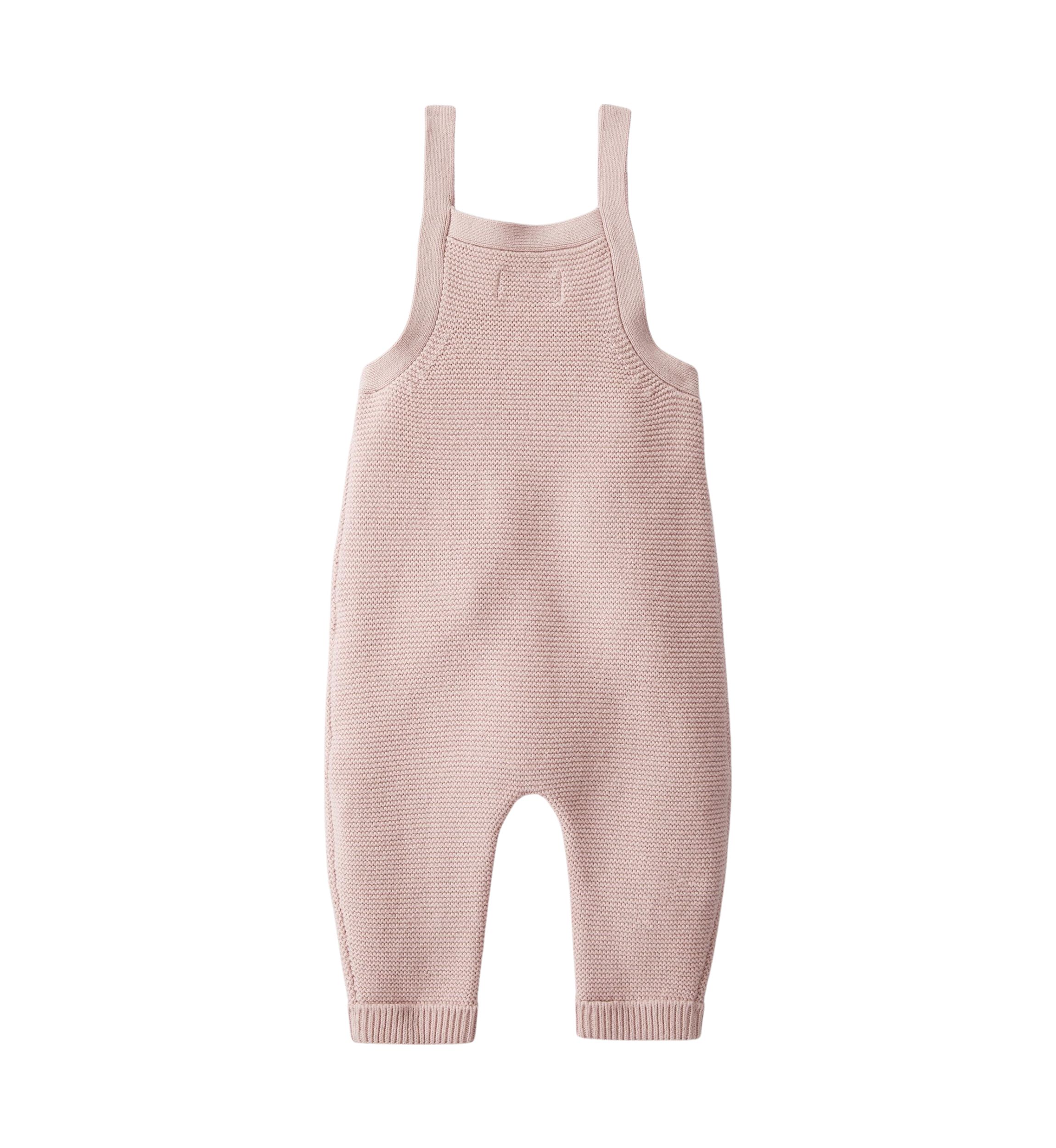 Baby Girls One Piece Sweater Knit Overalls