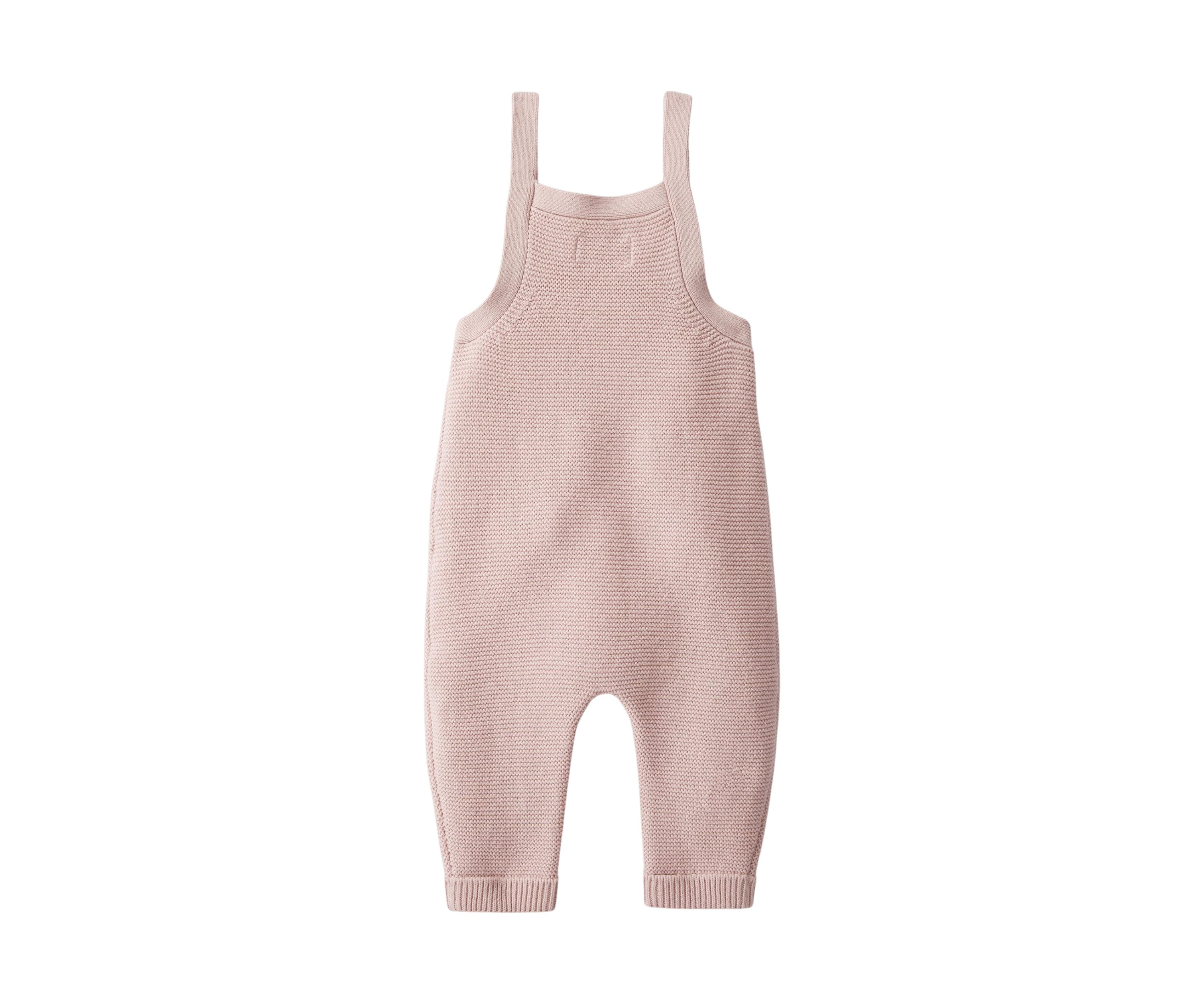 Baby Girls One Piece Sweater Knit Overalls