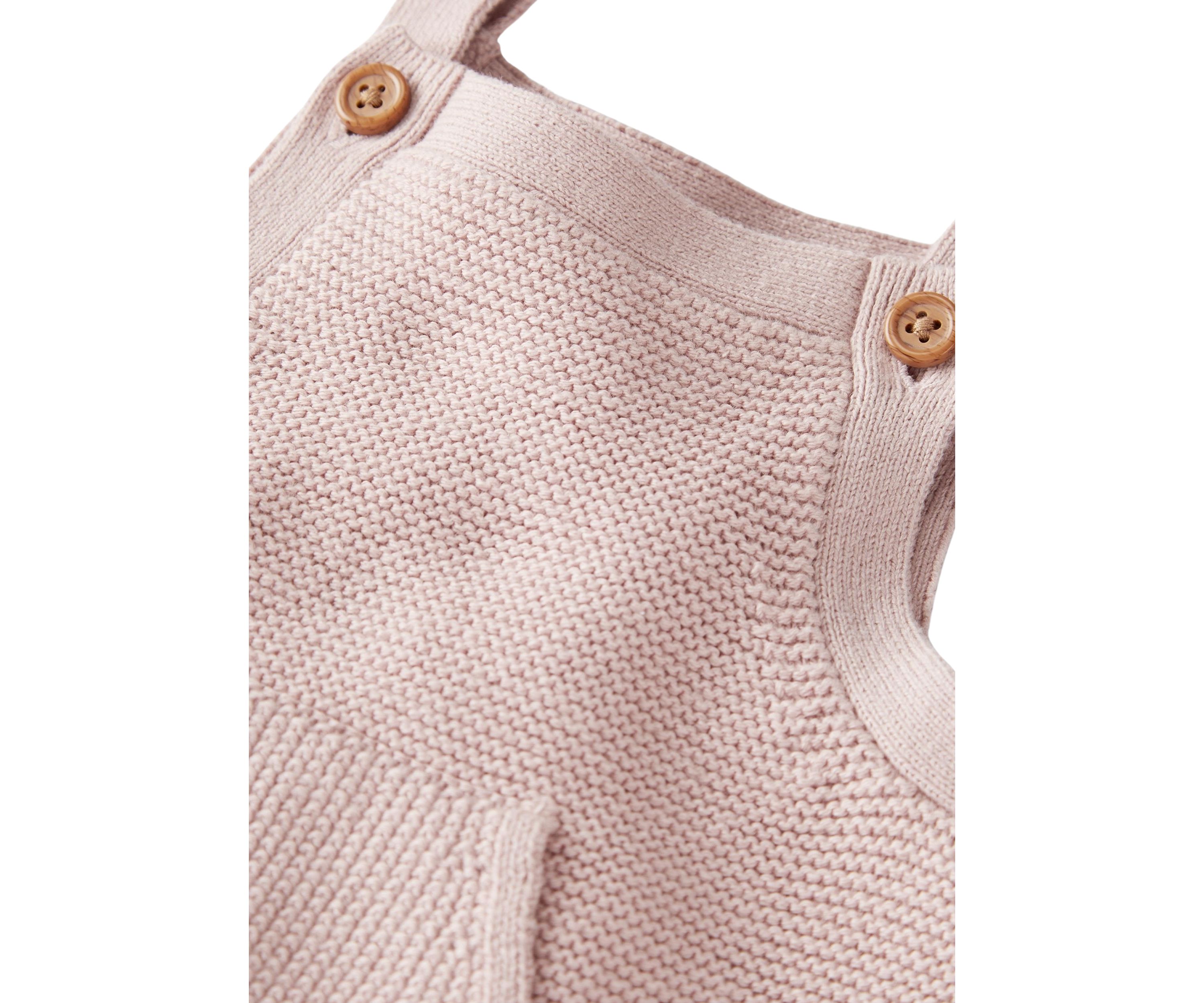 Baby Girls One Piece Sweater Knit Overalls