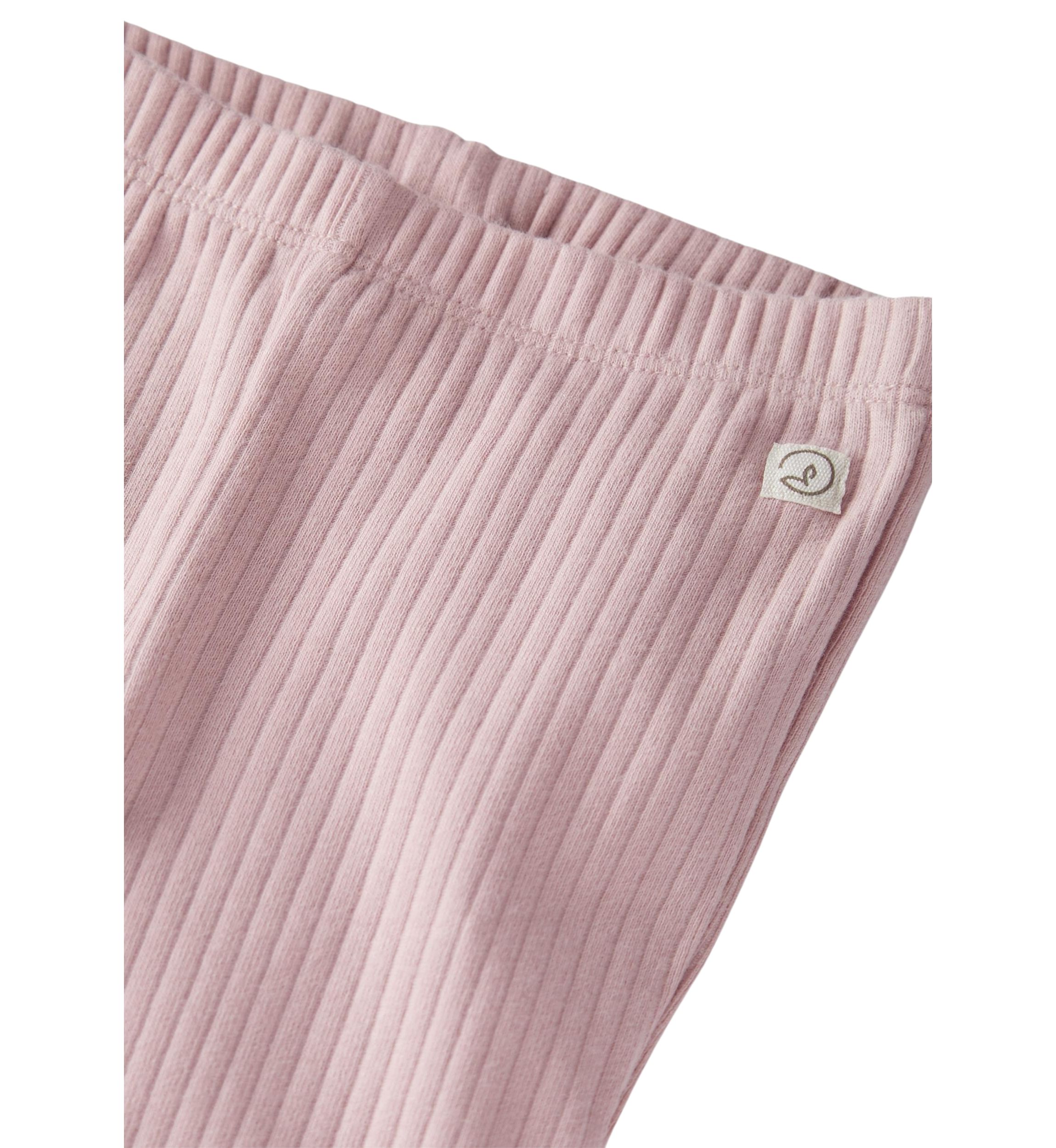 Baby Girls Ribbed Knit Leggings - 2 Pack