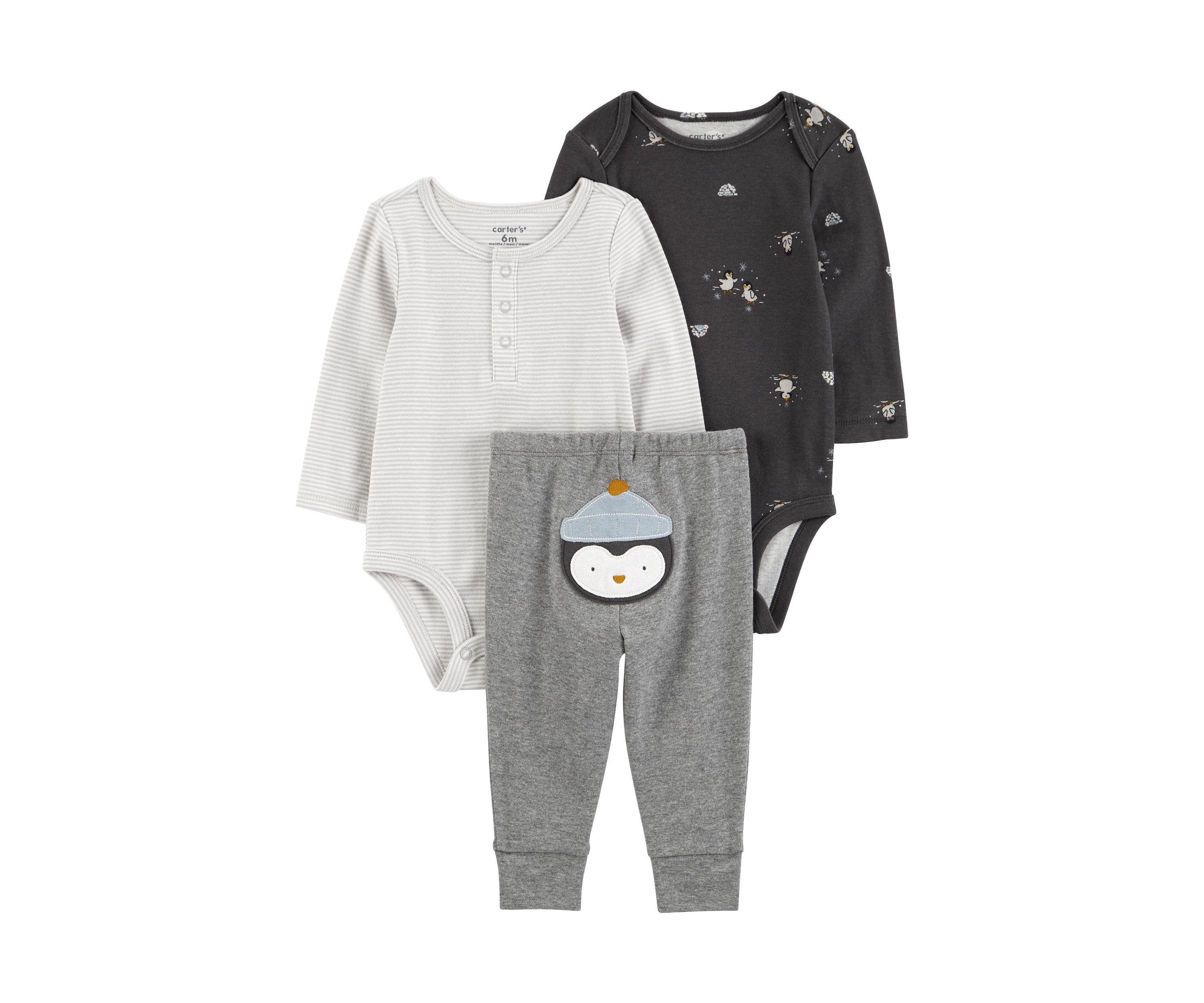 Baby Boys Penguin Bodysuit Set