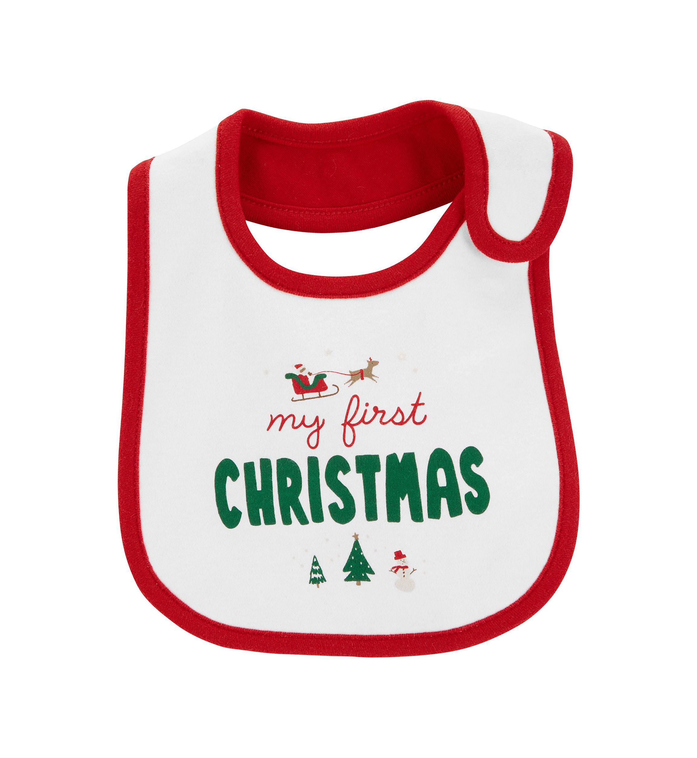 My First Christmas Teething Bib