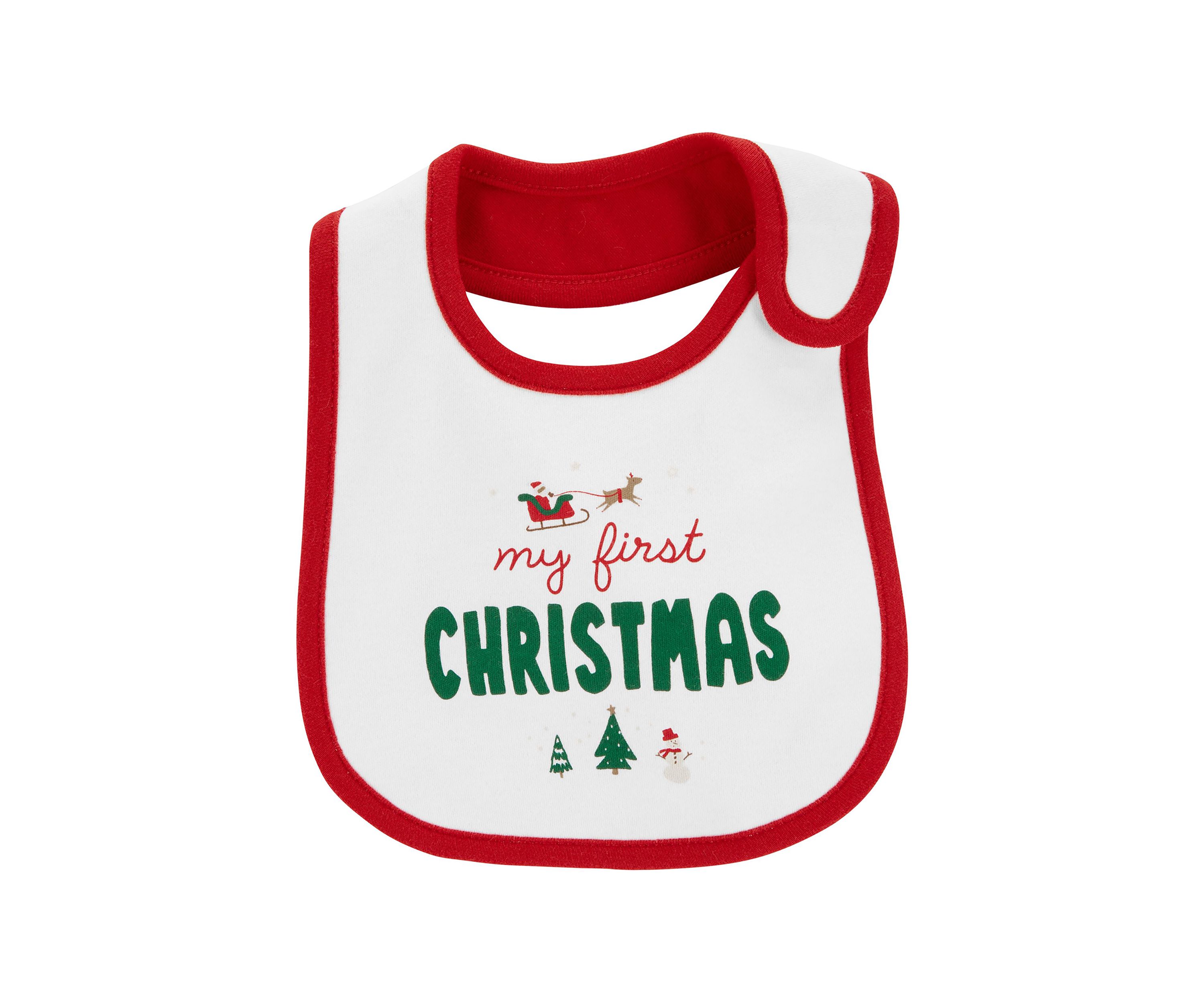 My First Christmas Teething Bib