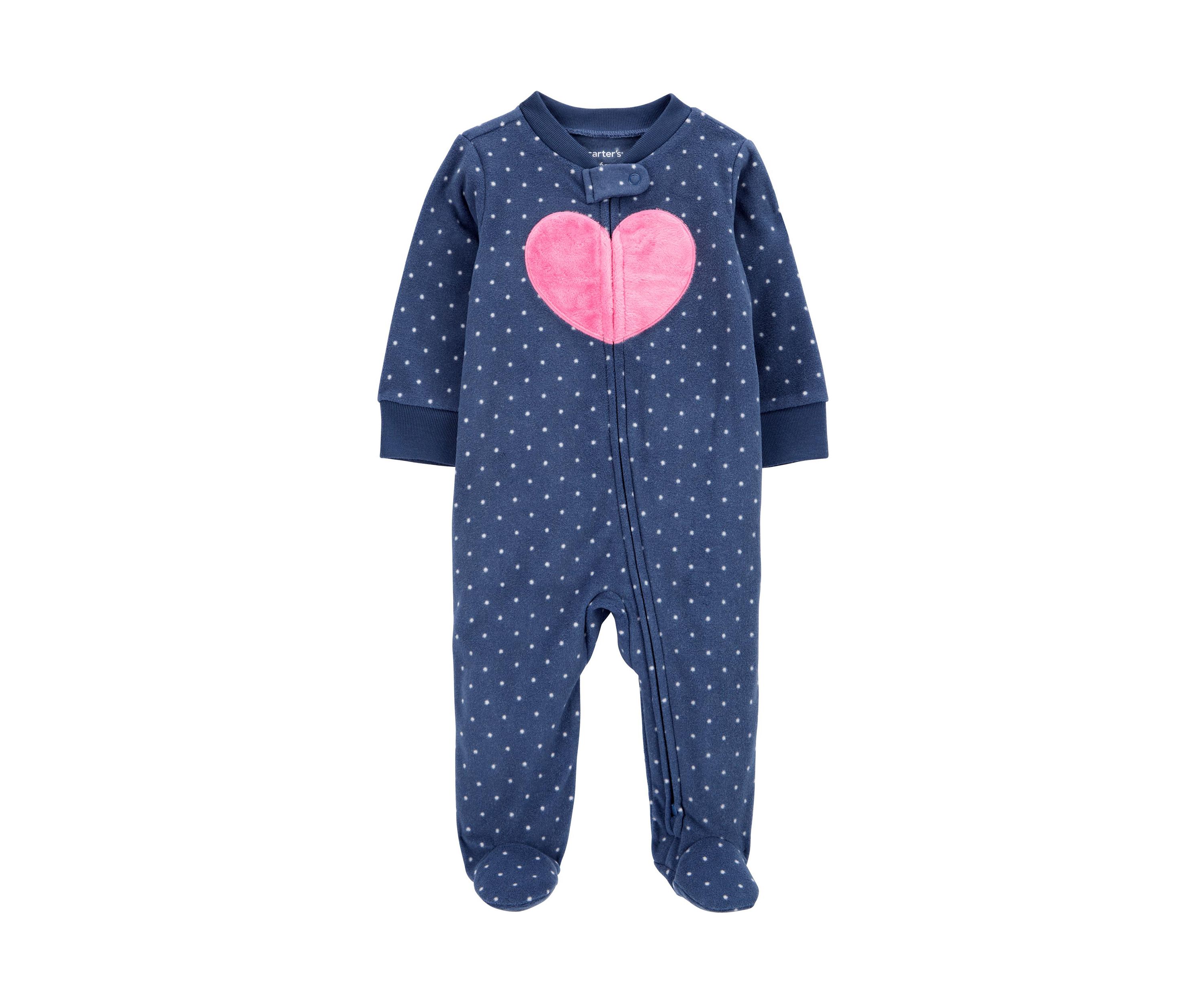 Baby Boys Microfleece Printed Footie Pajamas