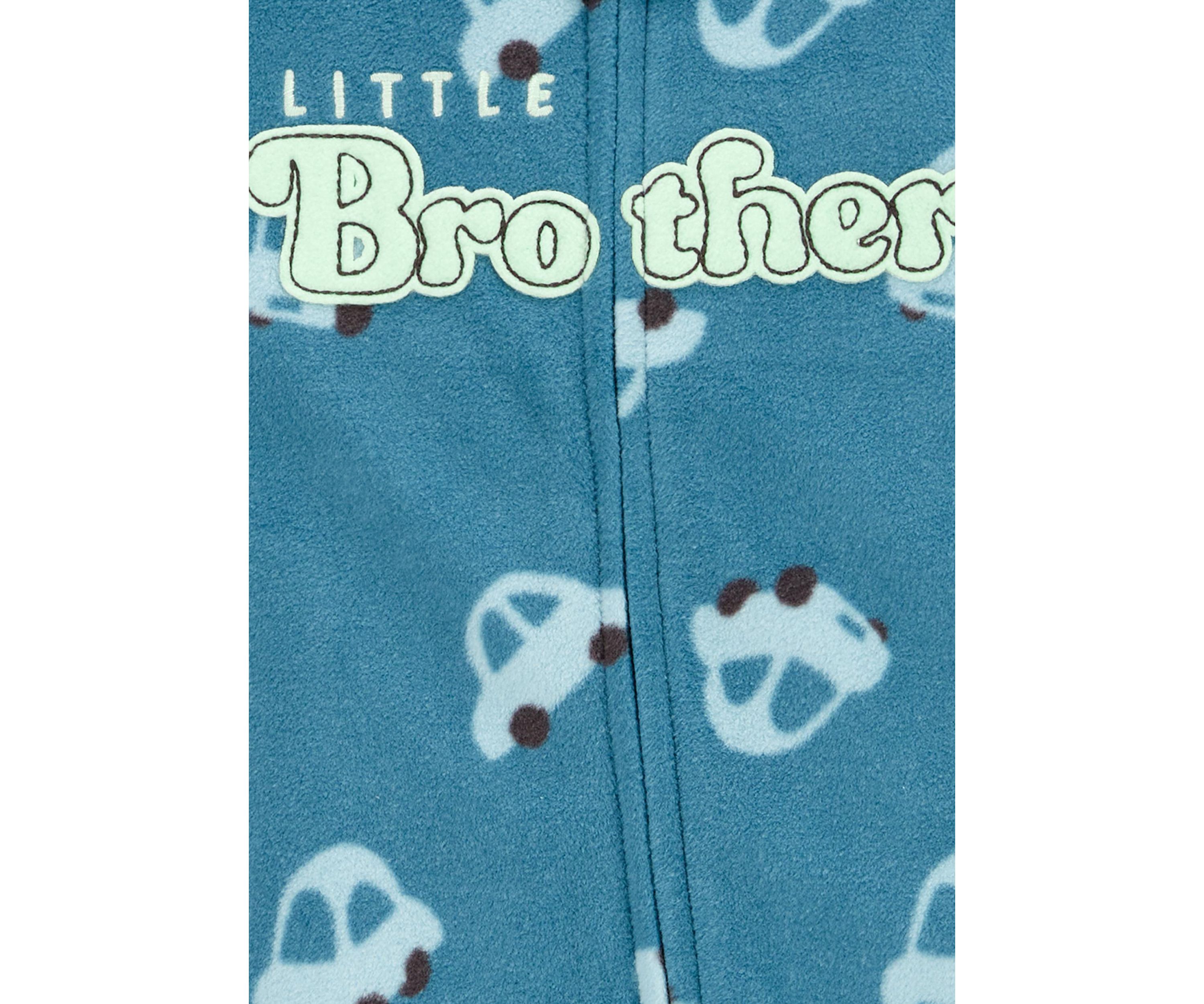 Baby Boys Microfleece Printed Footie Pajamas