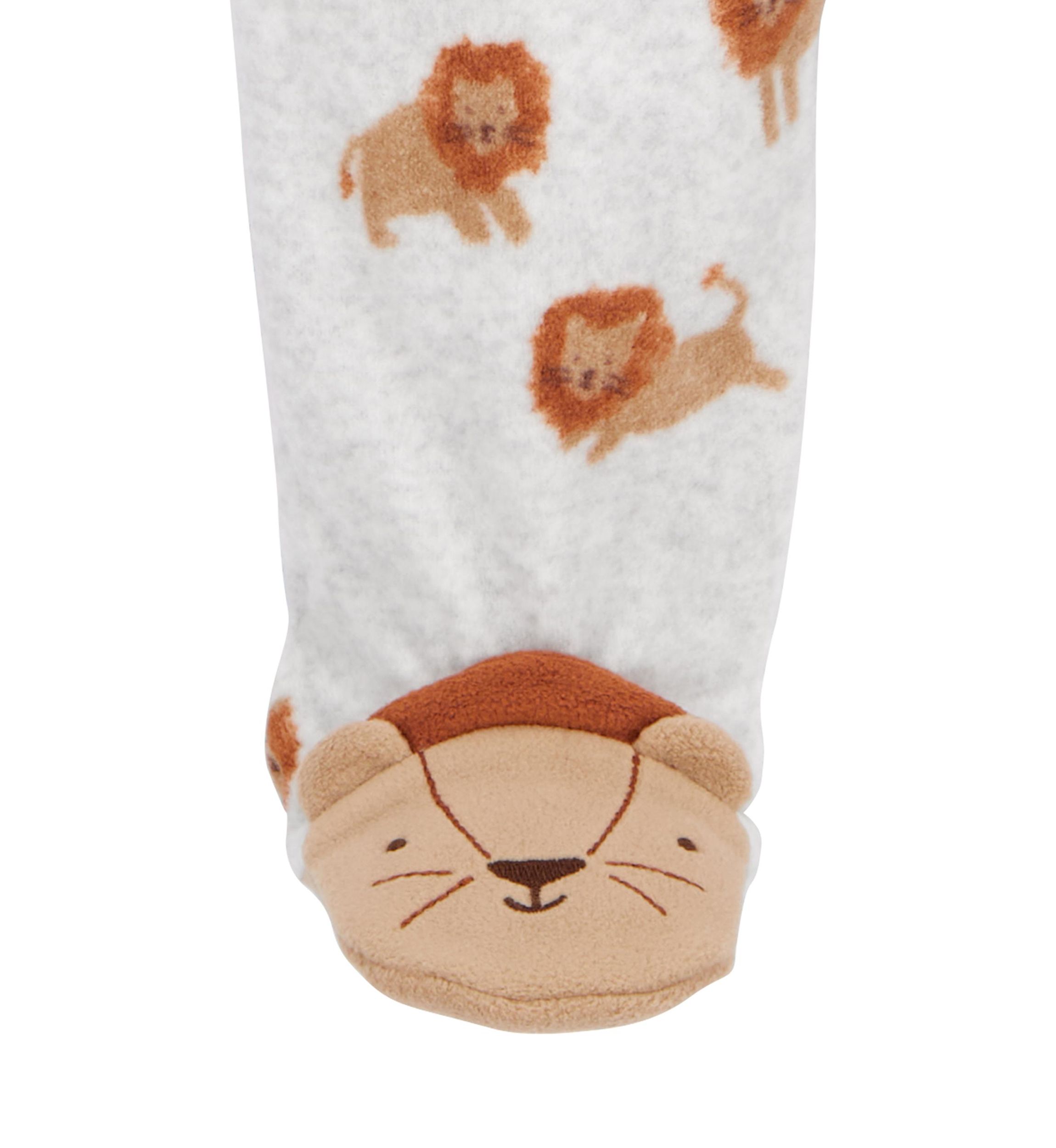 Baby Boys Microfleece Printed Footie Pajamas