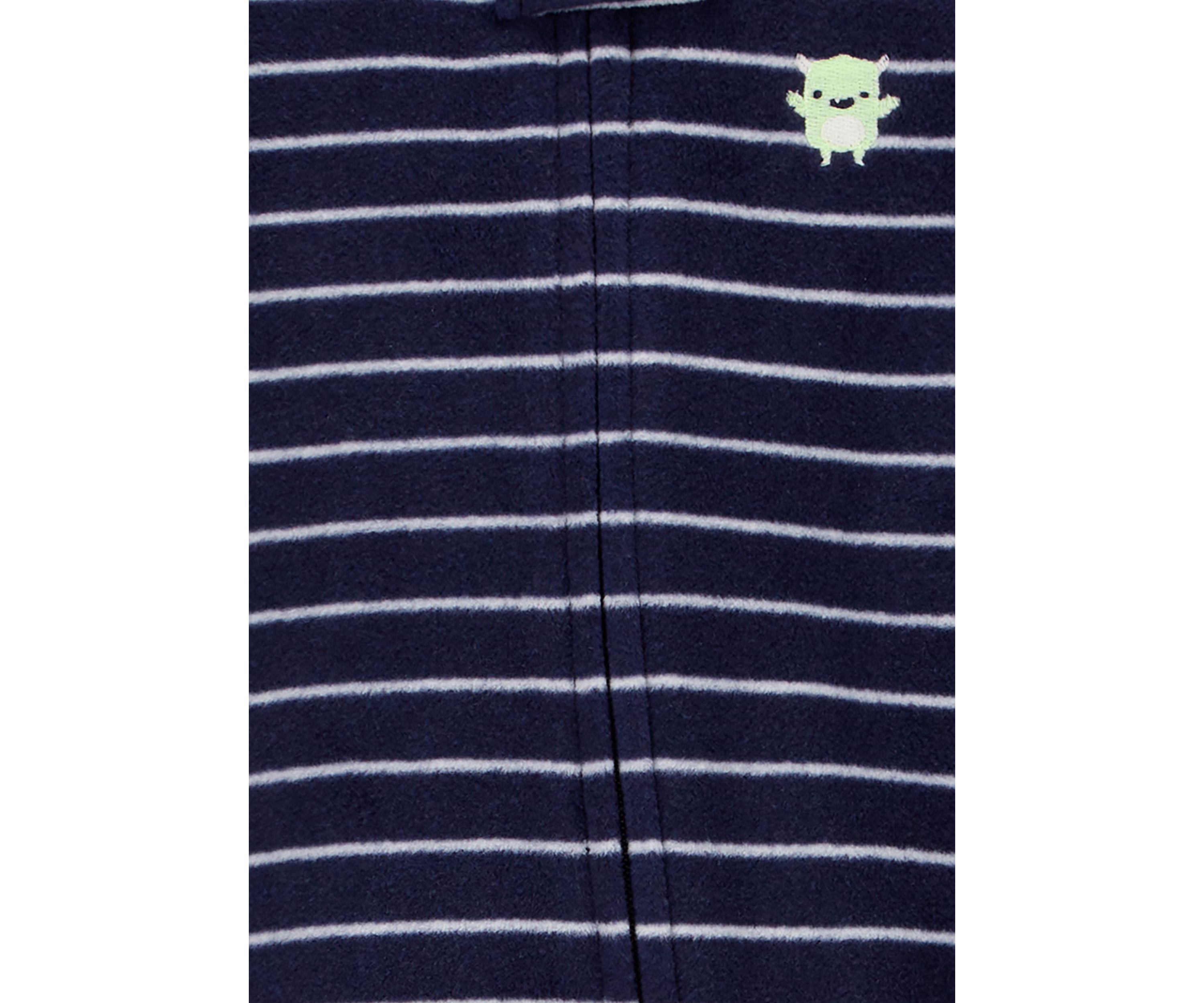 Baby Boys Microfleece Printed Footie Pajamas