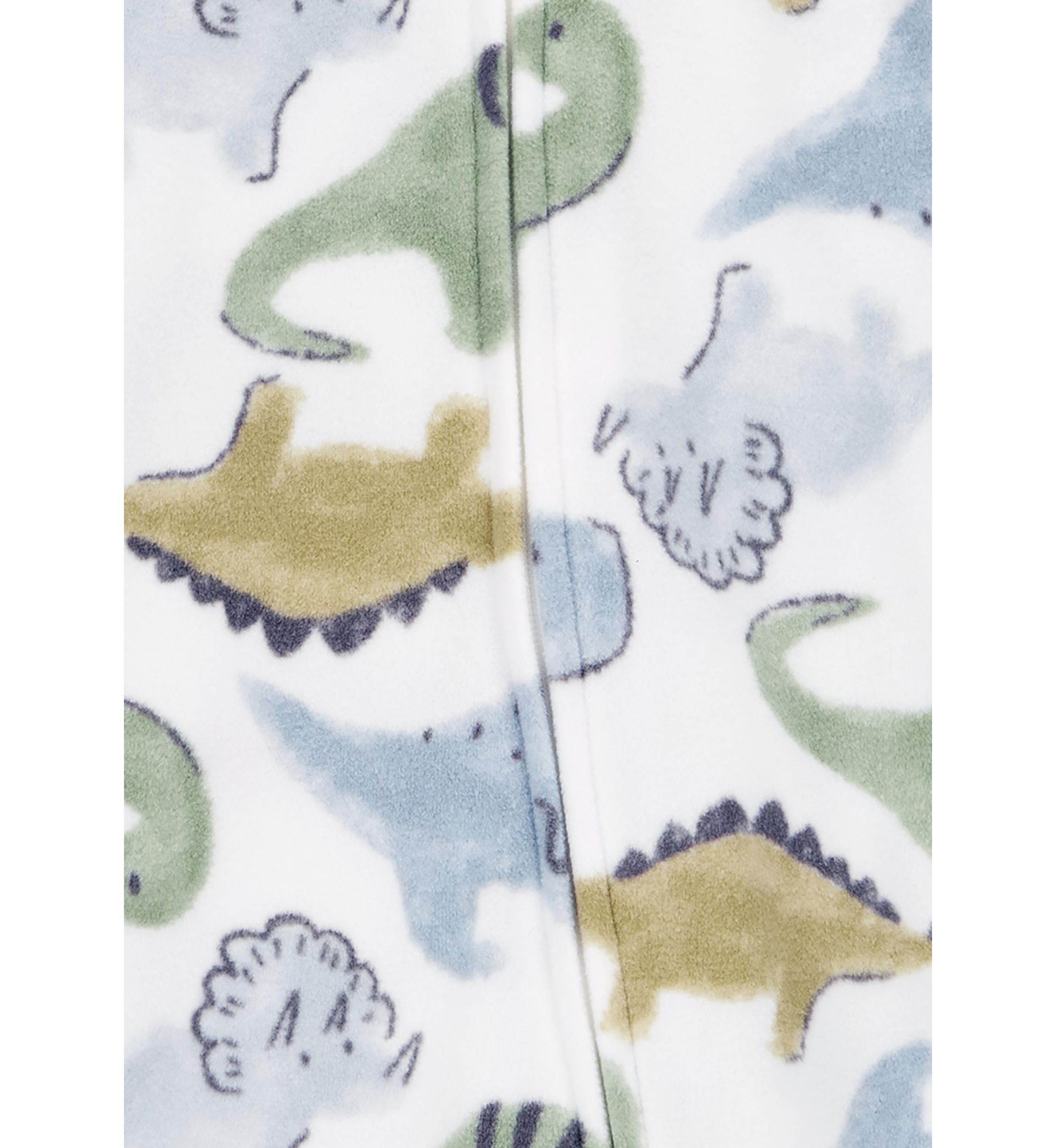 Baby Boys Microfleece Printed Footie Pajamas