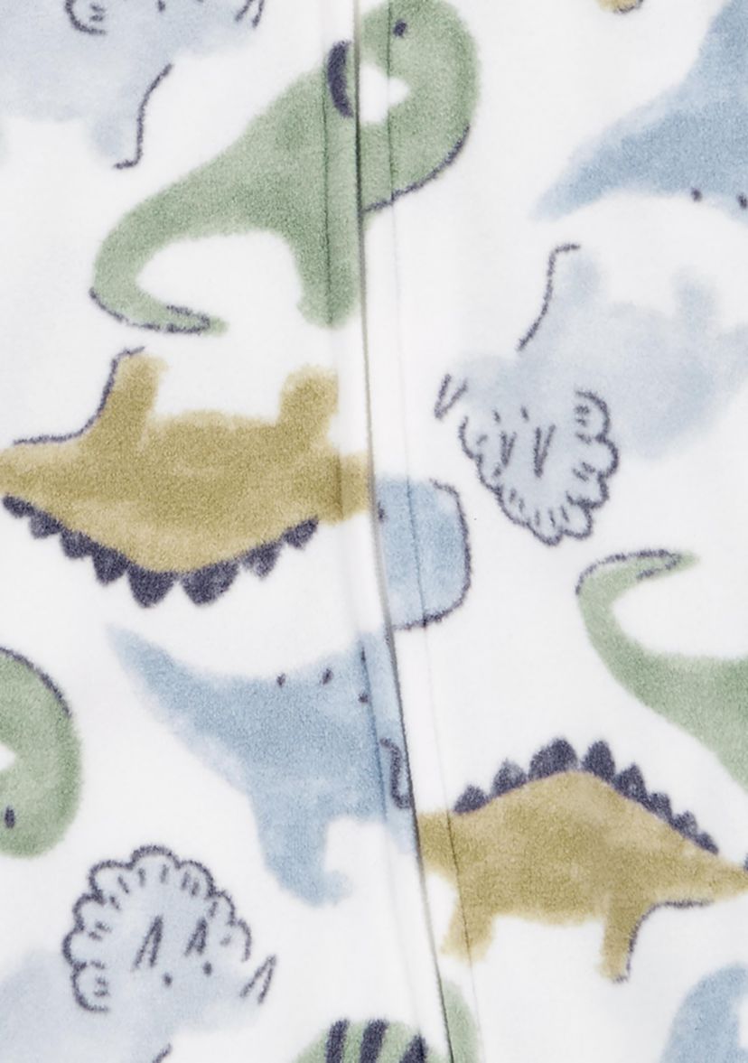 Baby Boys Microfleece Printed Footie Pajamas