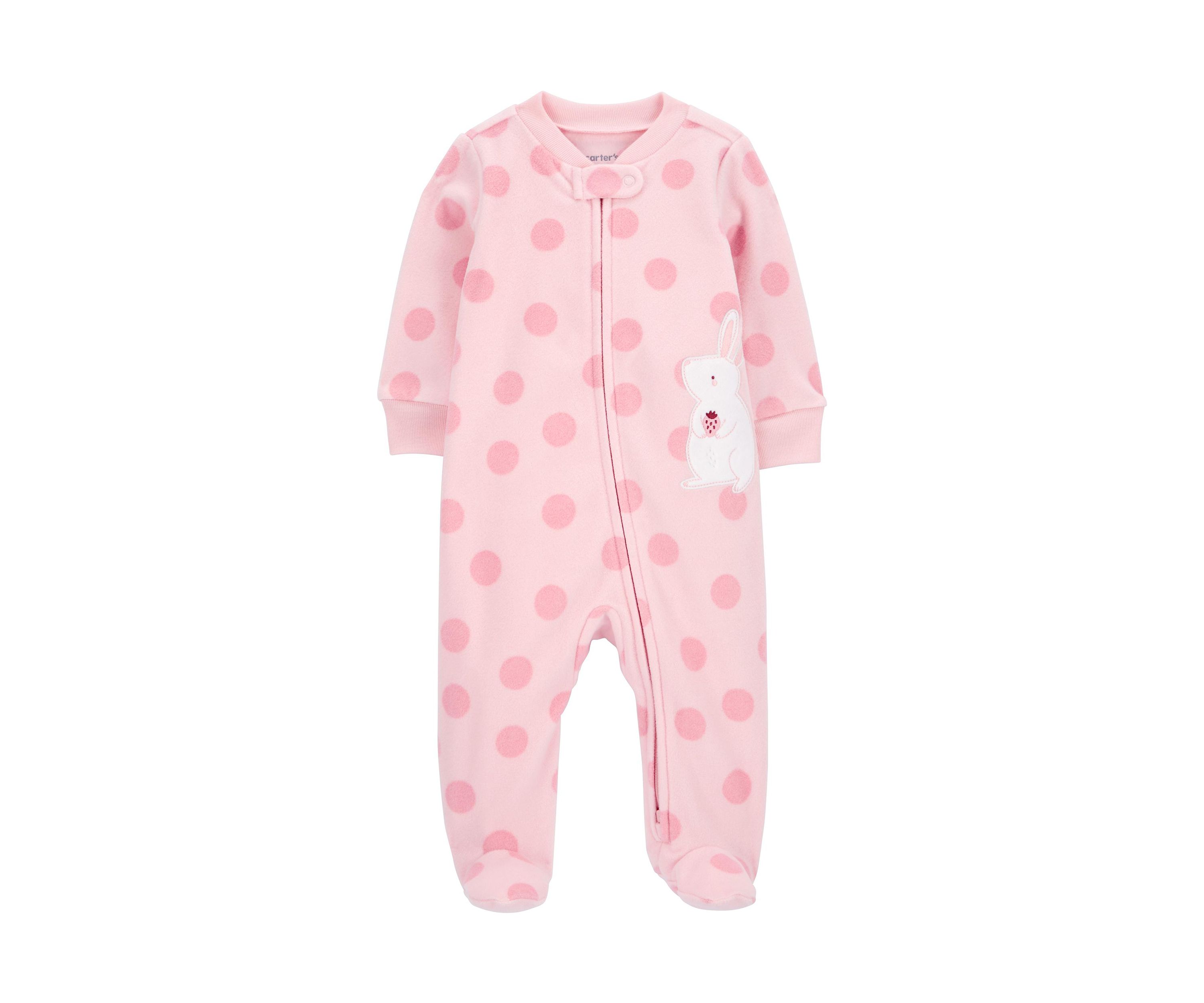 Baby Boys Microfleece Printed Footie Pajamas