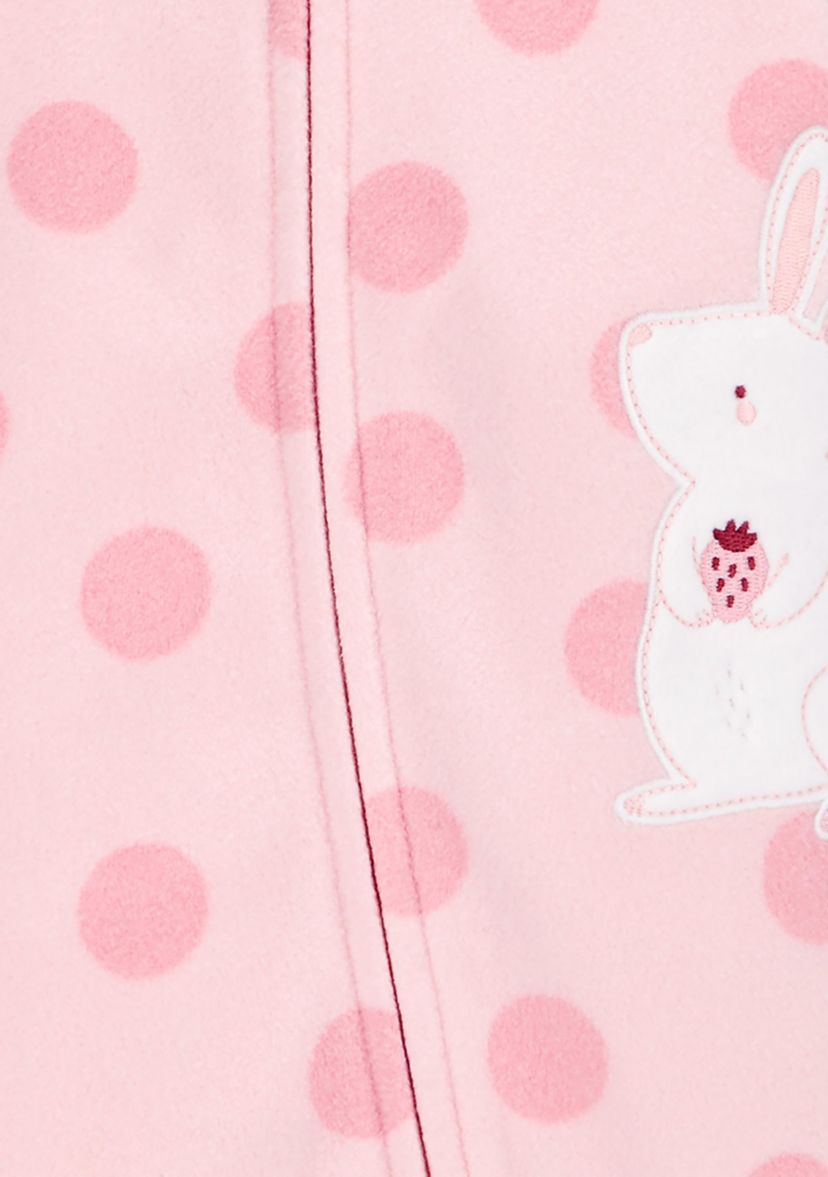 Baby Boys Microfleece Printed Footie Pajamas
