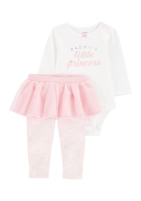 Baby Girls Graphic Bodysuit and Tutu Leggings Set