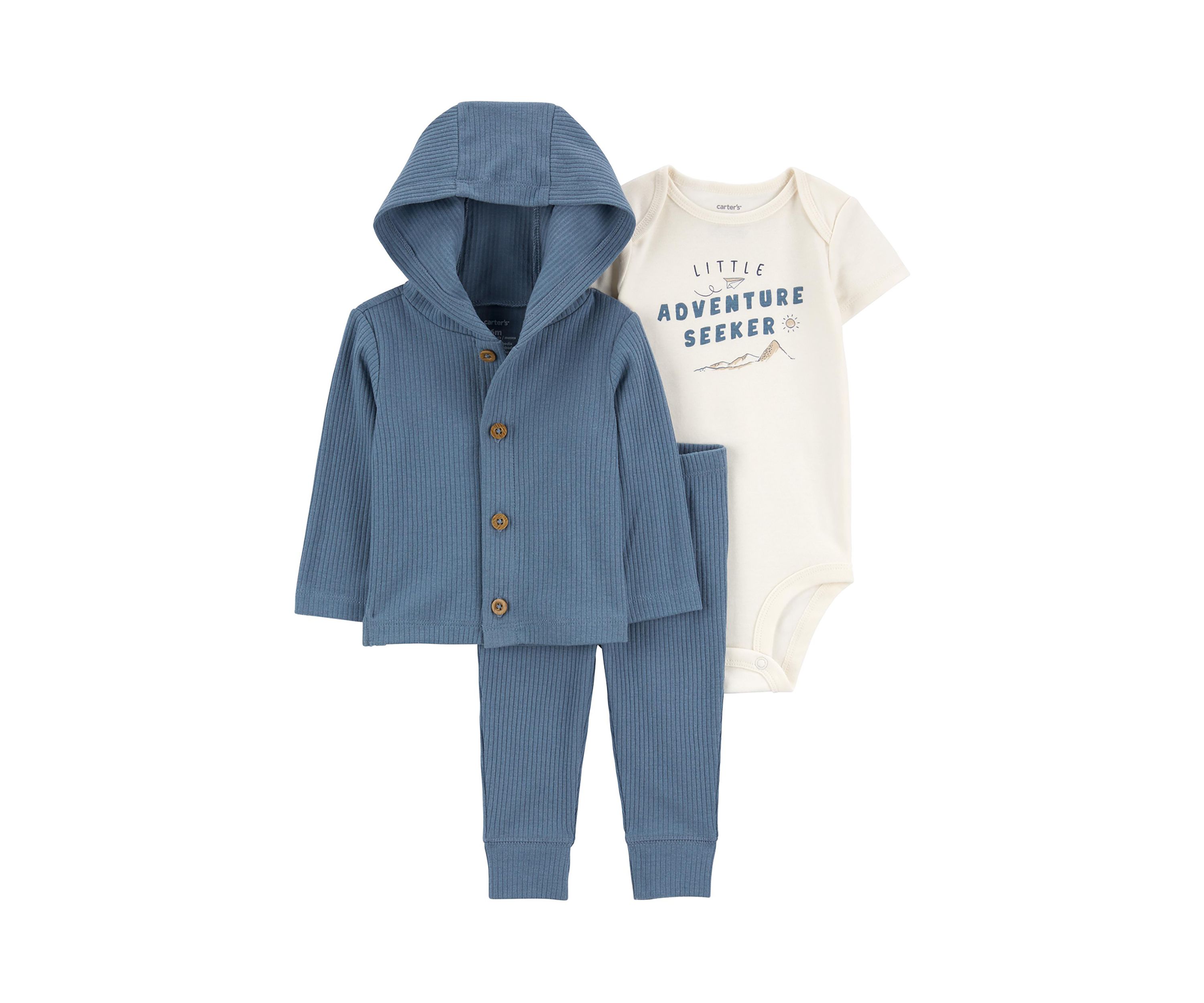 Baby Boys Hooded Cardigan Set