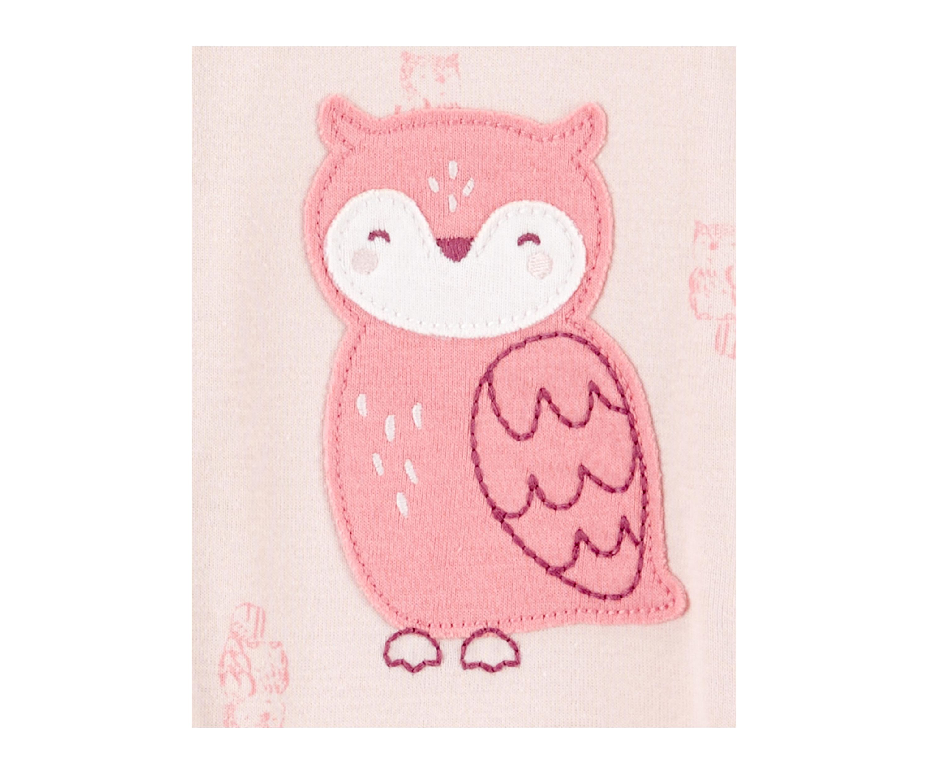 Baby Girls Printed Cotton Footie Pajamas