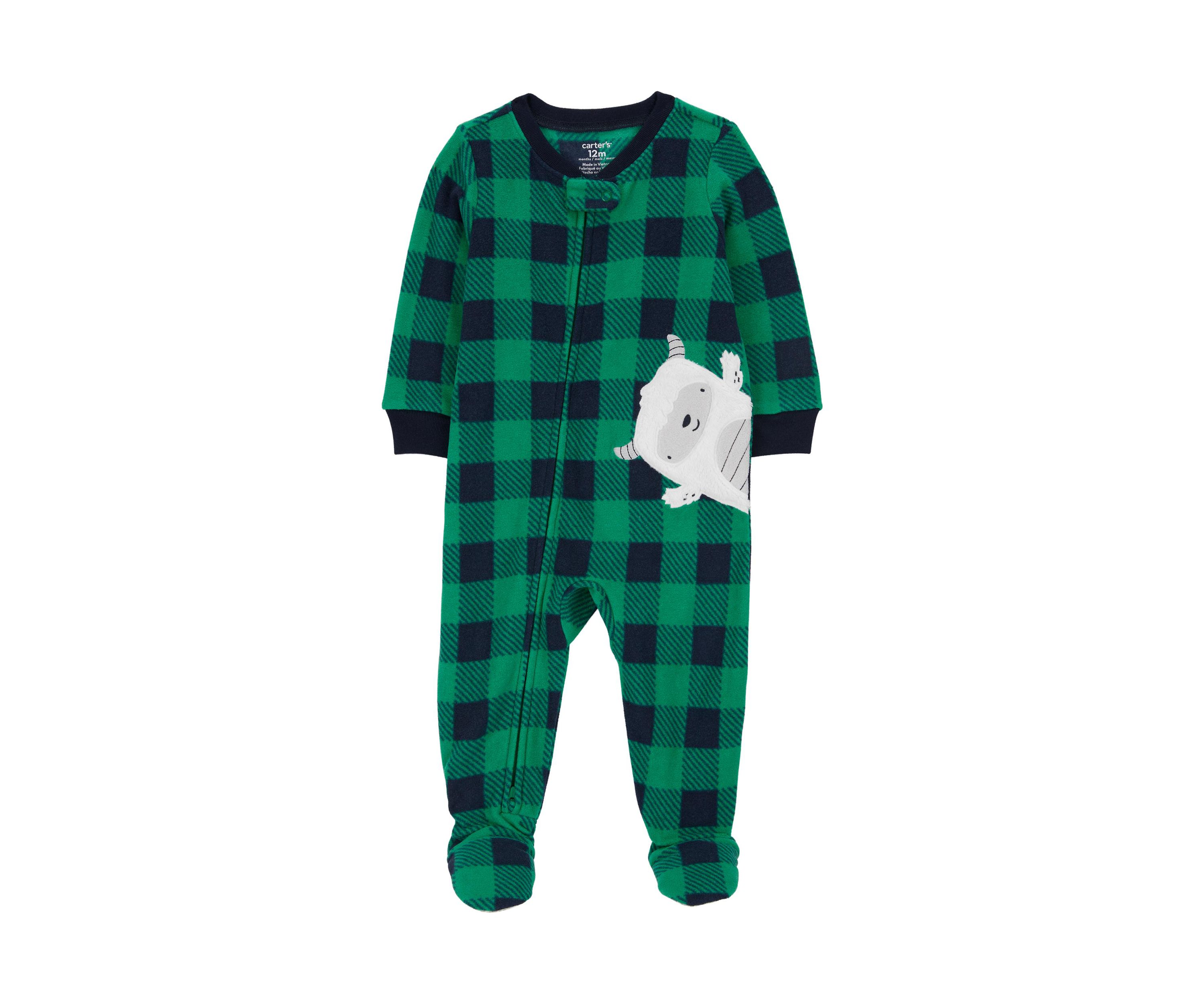 Baby Boys Printed Footie Pajamas