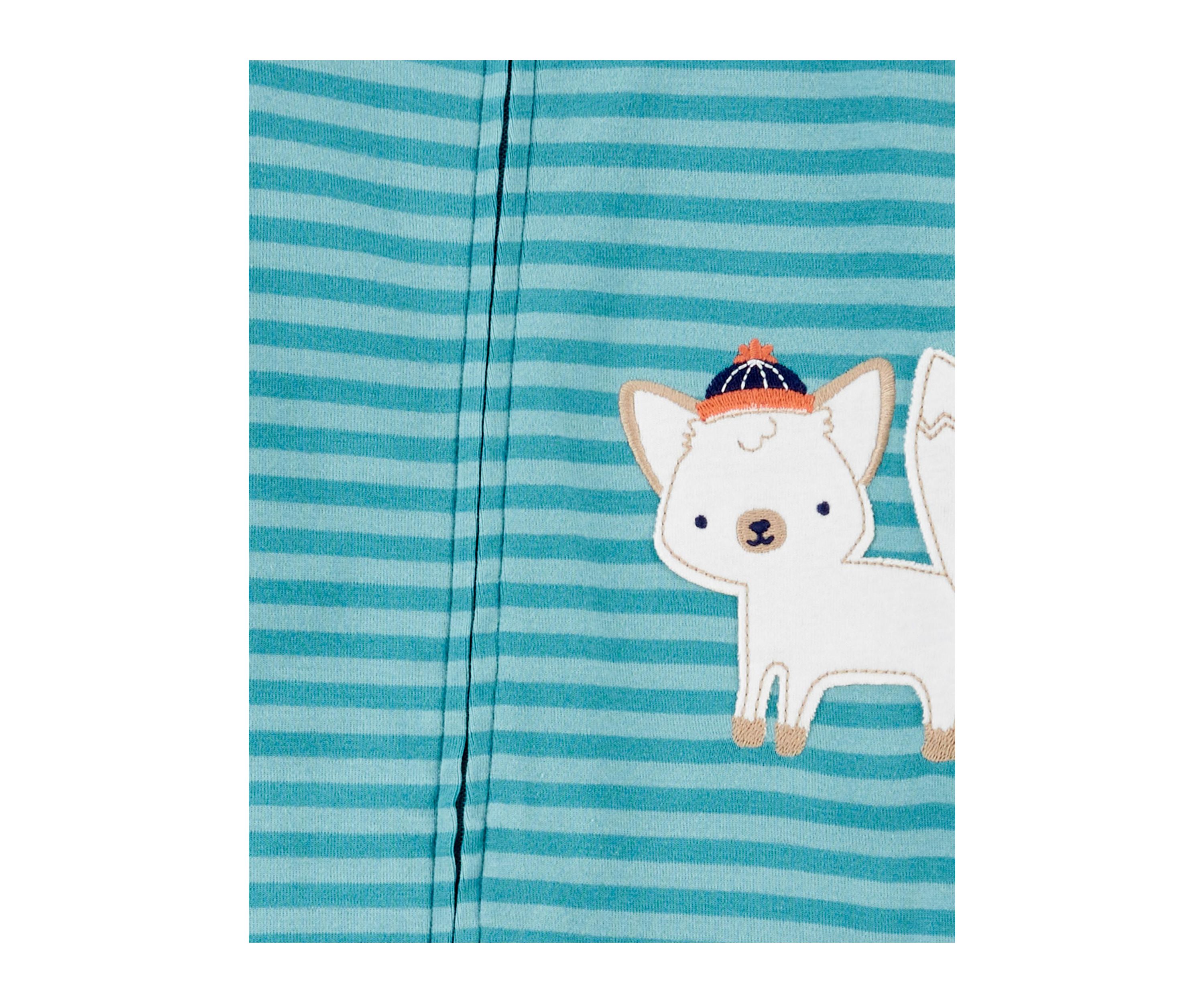 Baby Boys Striped Cotton Footie Pajamas