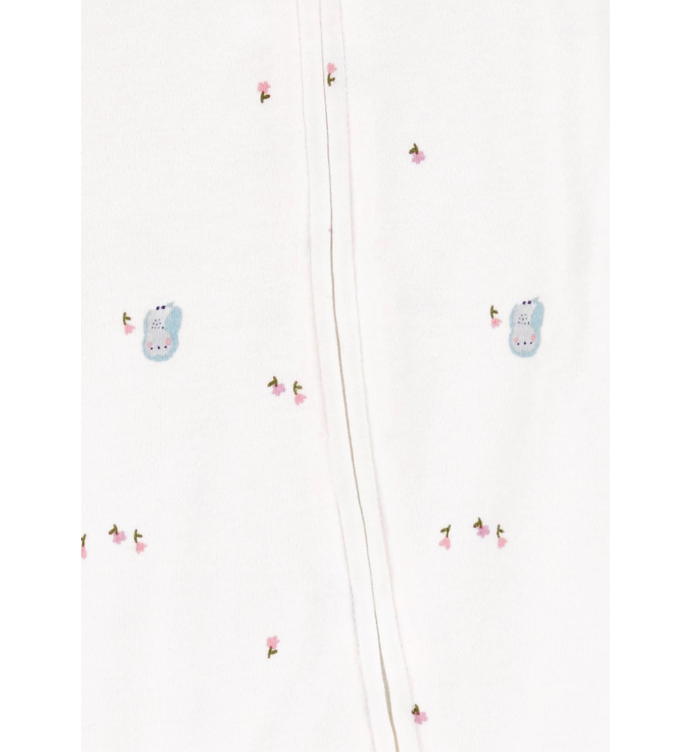 Baby Girls Printed Footie Pajamas