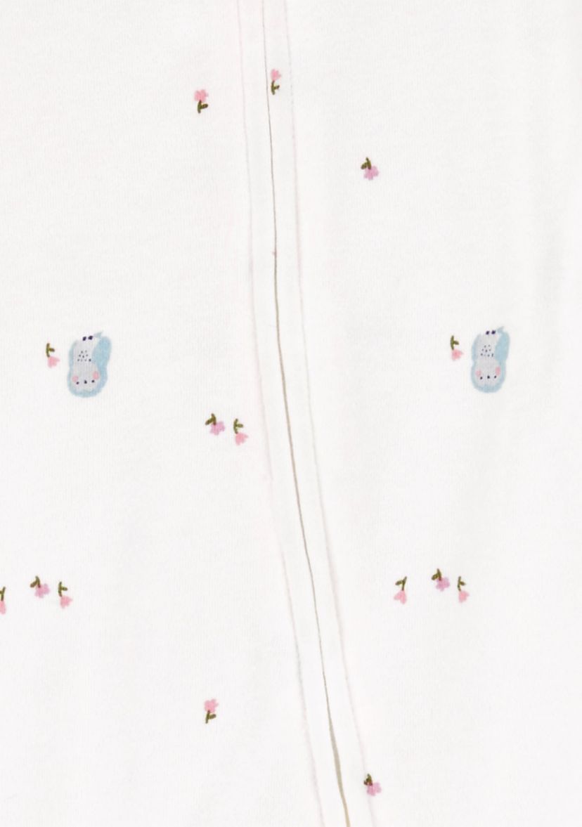 Baby Girls Printed Footie Pajamas