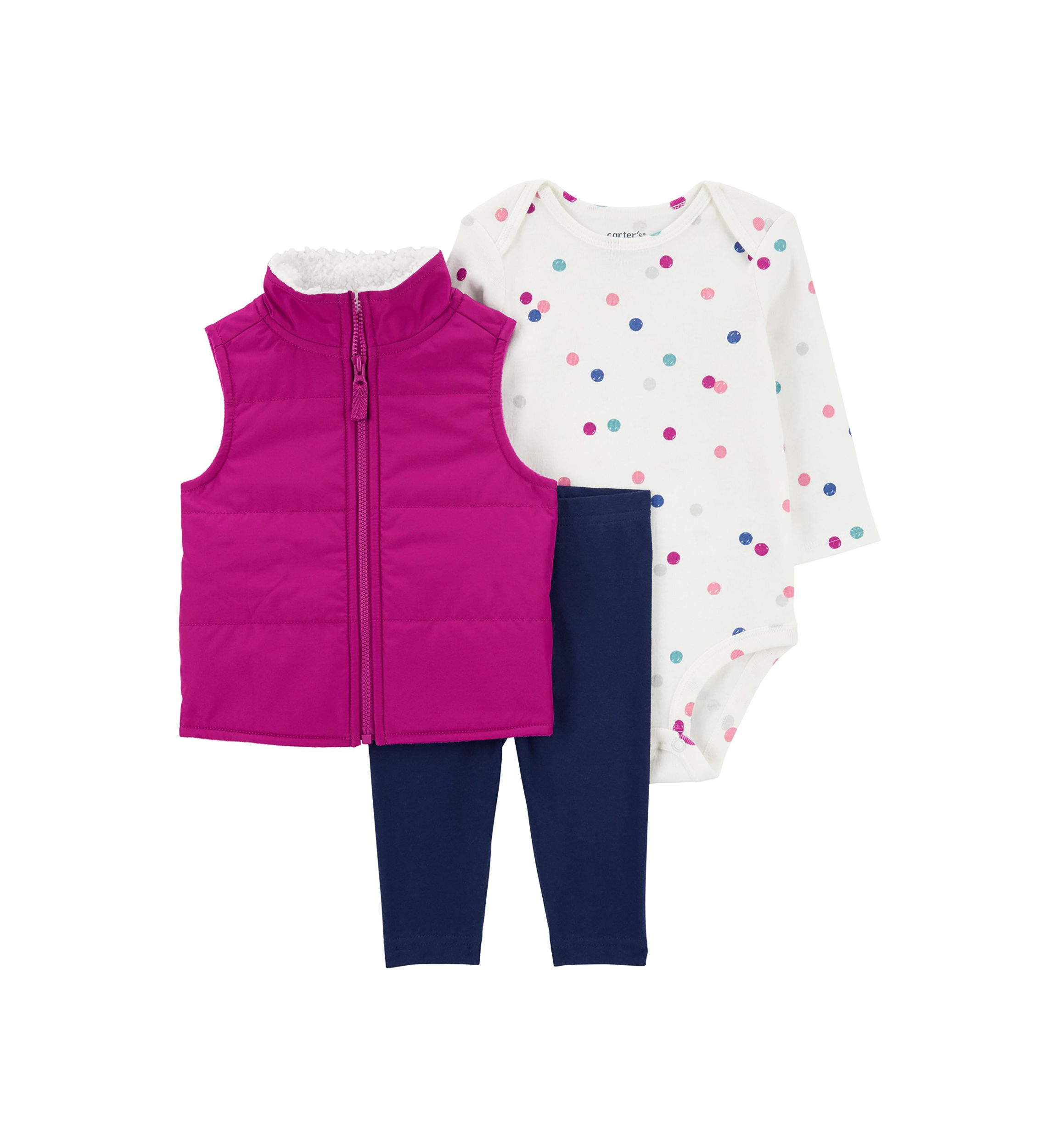 Baby Girls 3 Piece Vest Set