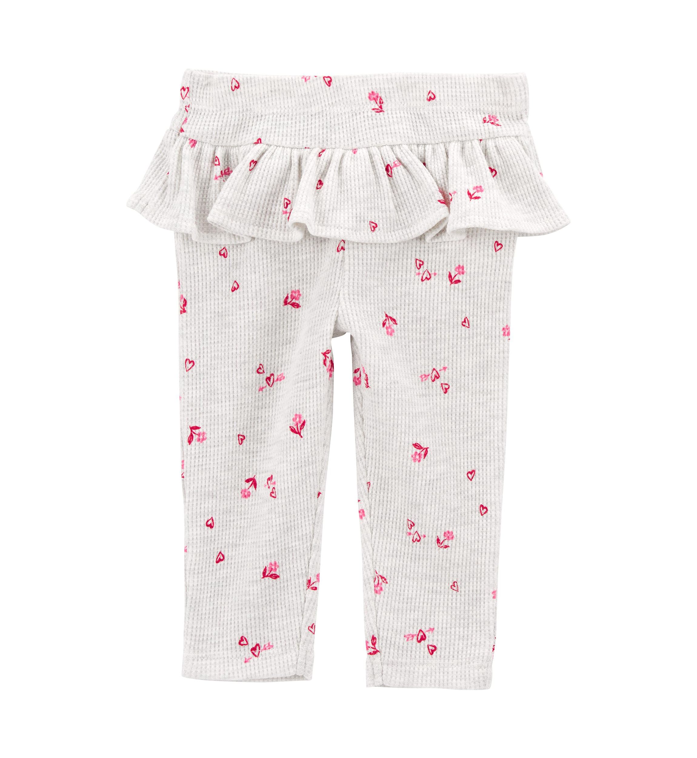 Baby Girls Valentines Printed Bodysuit and Tutu Leggings Set