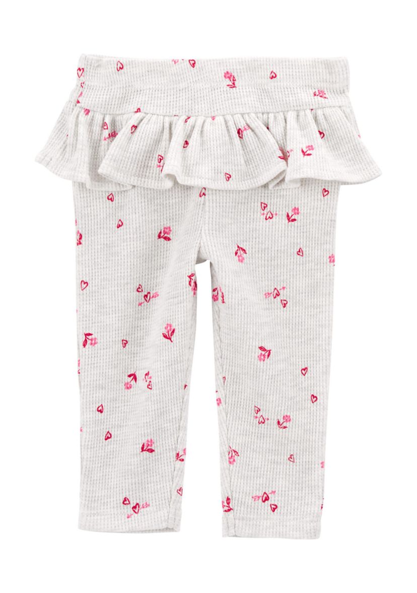 Baby Girls Valentines Printed Bodysuit and Tutu Leggings Set