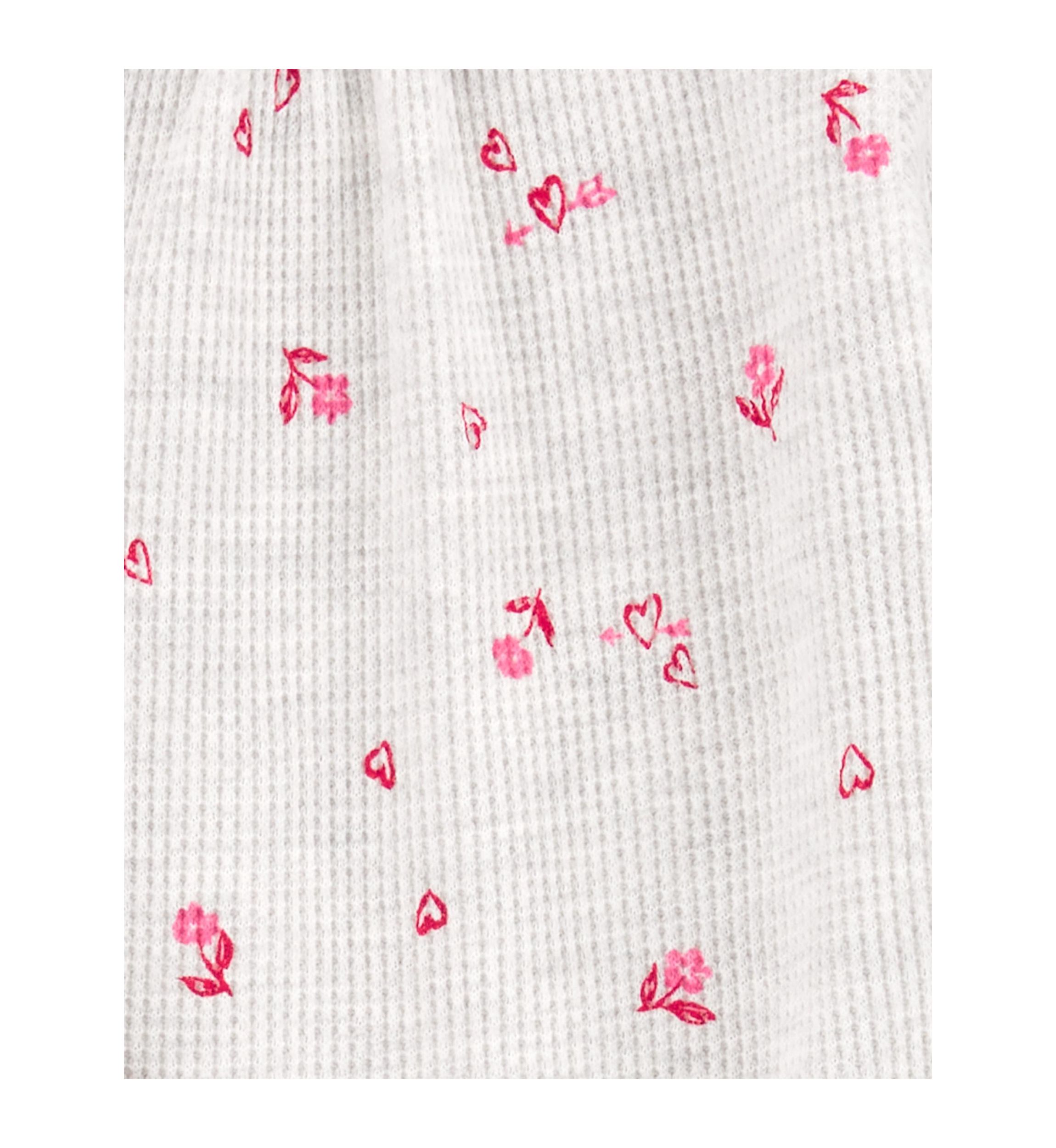 Baby Girls Valentines Printed Bodysuit and Tutu Leggings Set