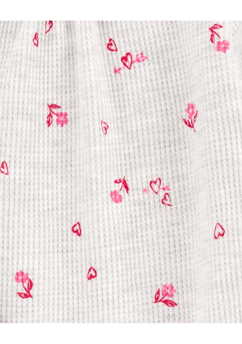 Baby Girls Valentines Printed Bodysuit and Tutu Leggings Set