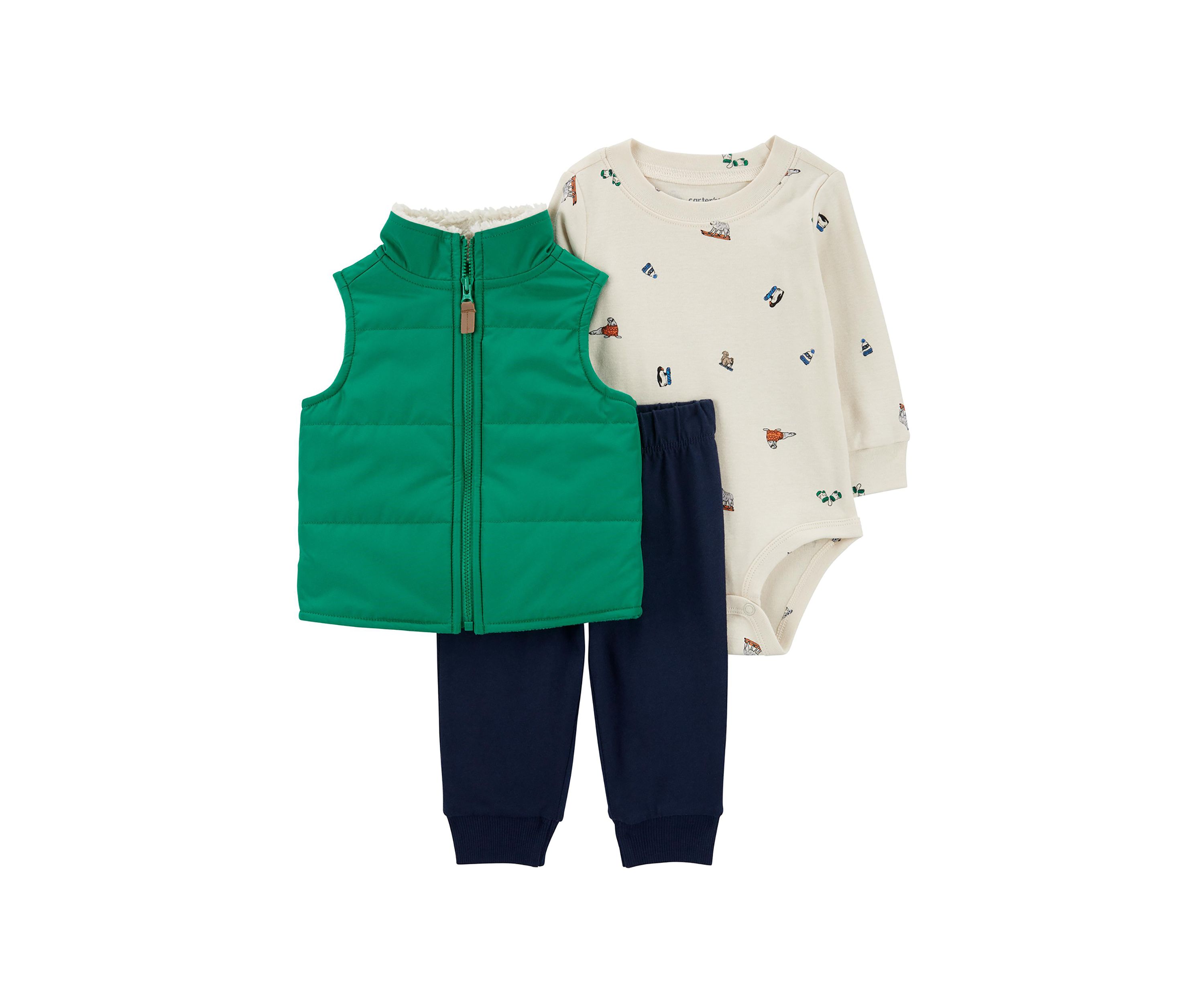 Baby Boys 3 Piece Vest Set