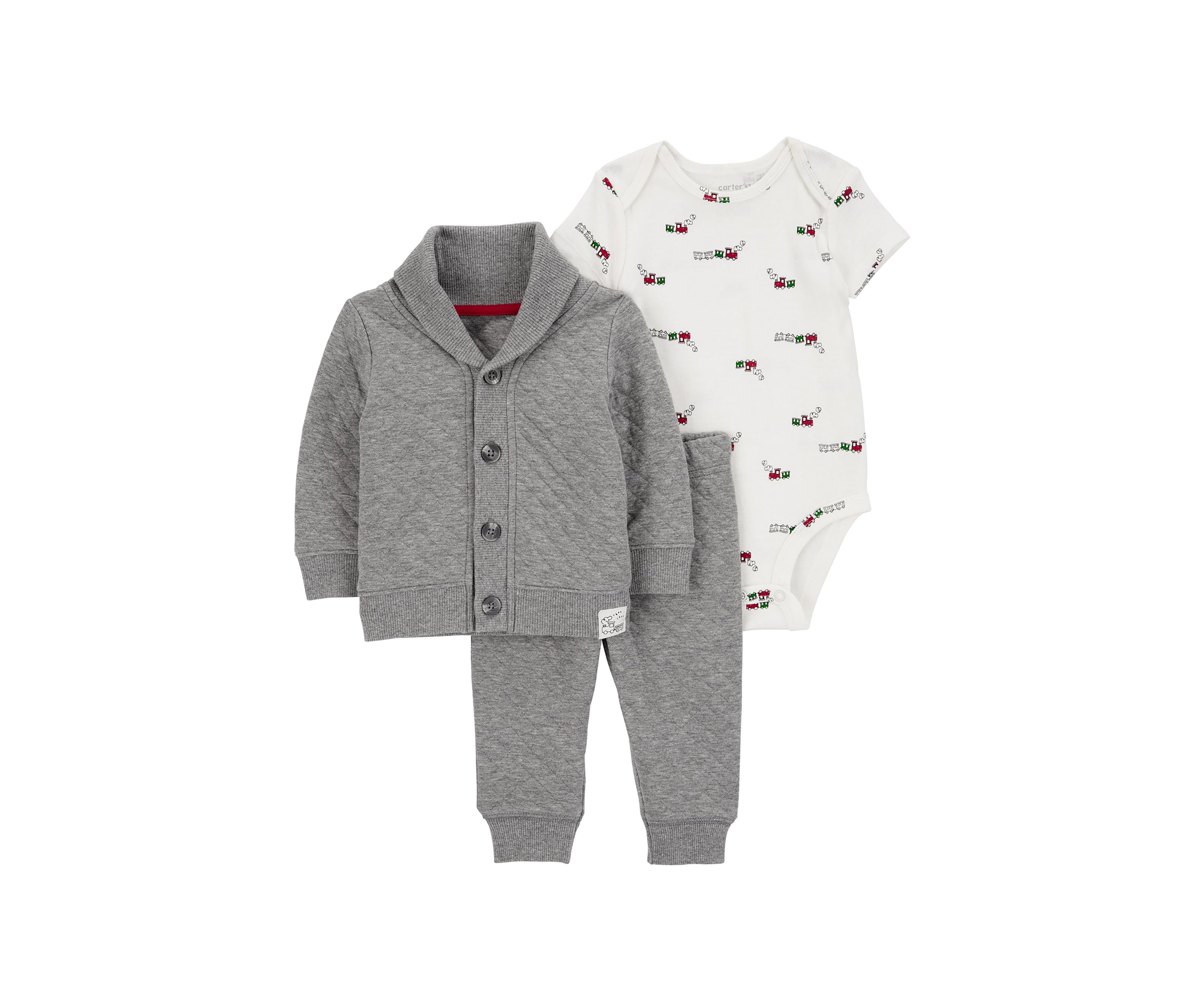 Baby Boys 3 Piece Cardigan Set
