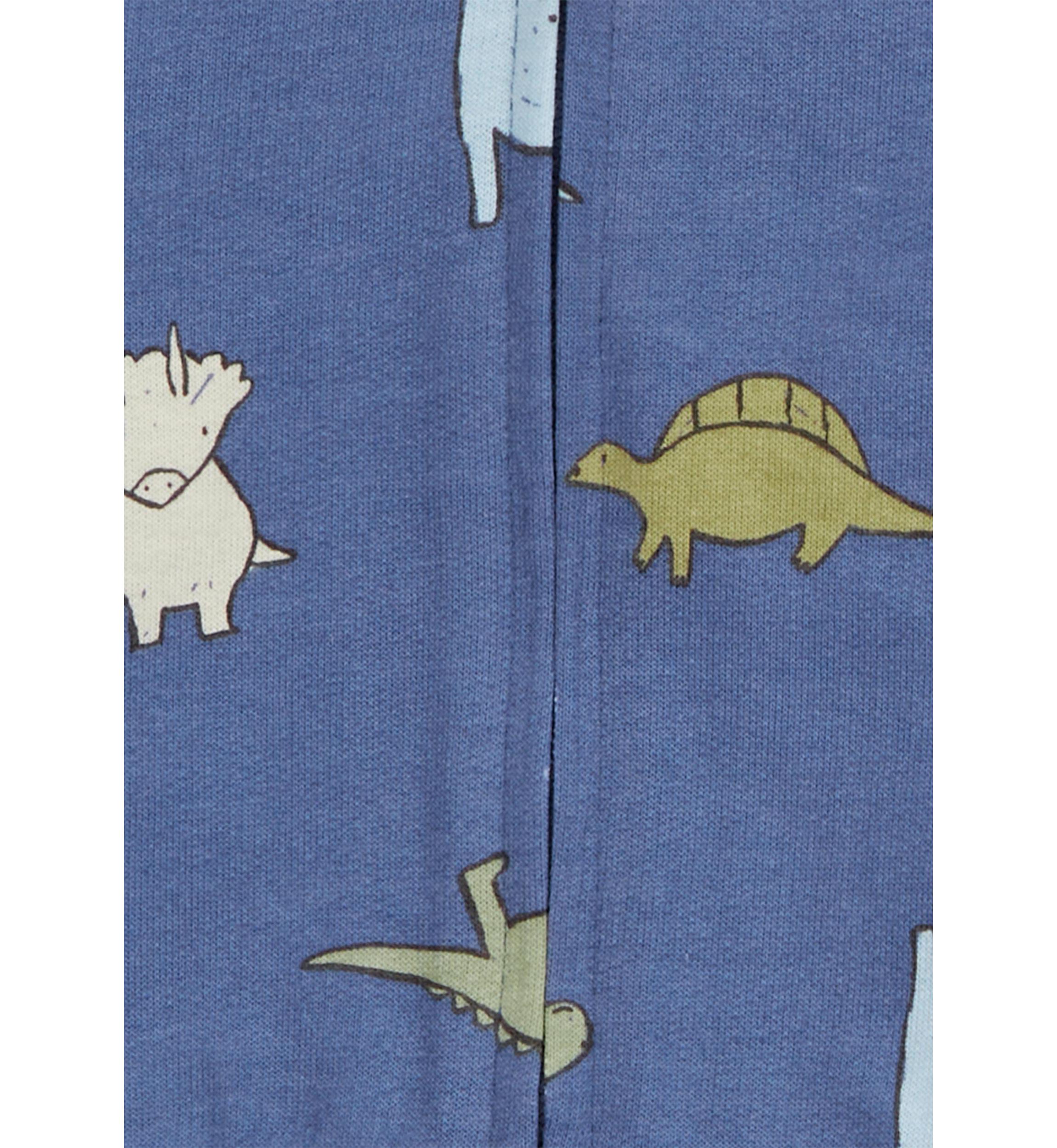 Baby Boys 3 Piece Dinosaur Printed Bodysuit and Pants Set