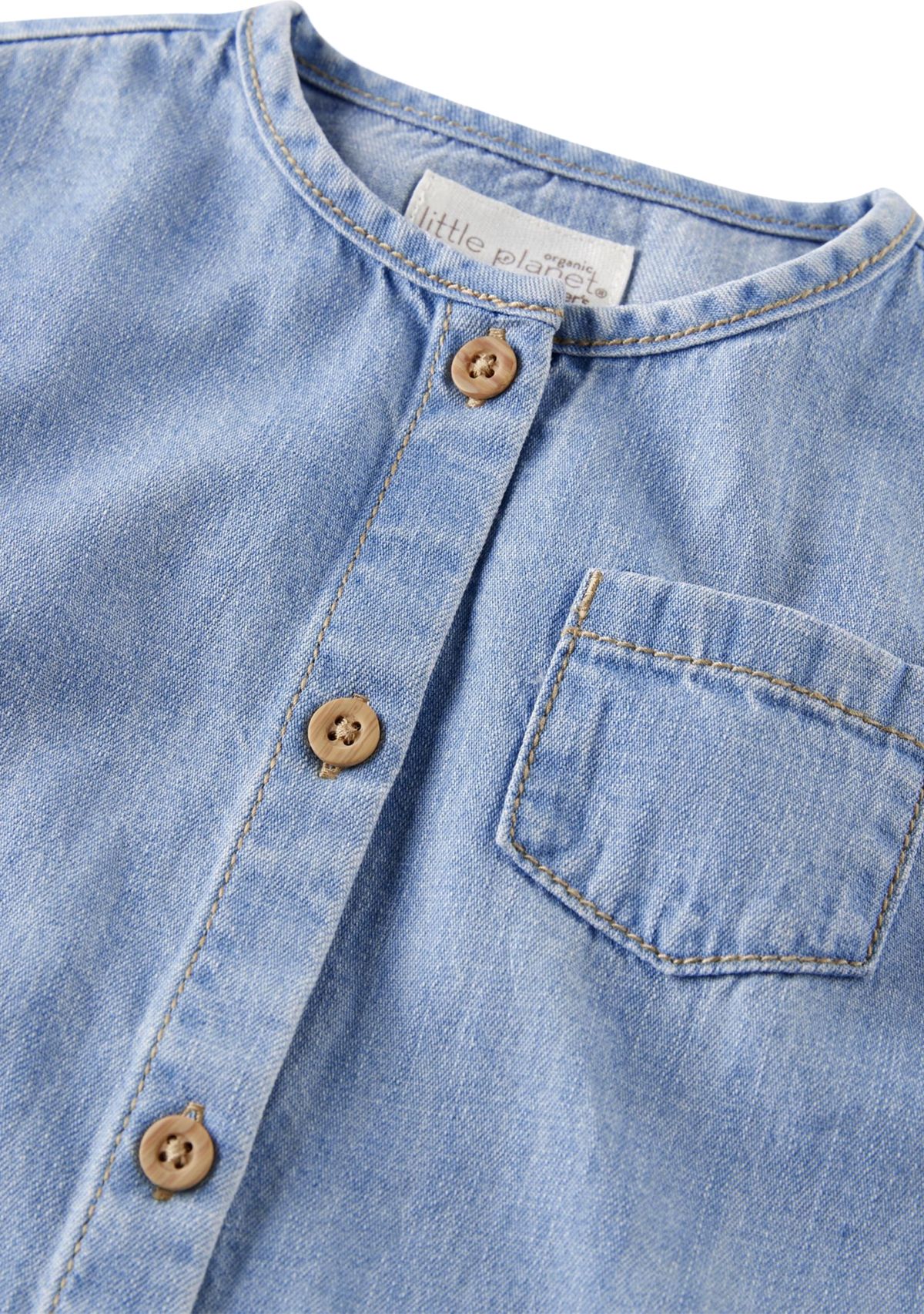 Baby Girls Chambray Jumpsuit 