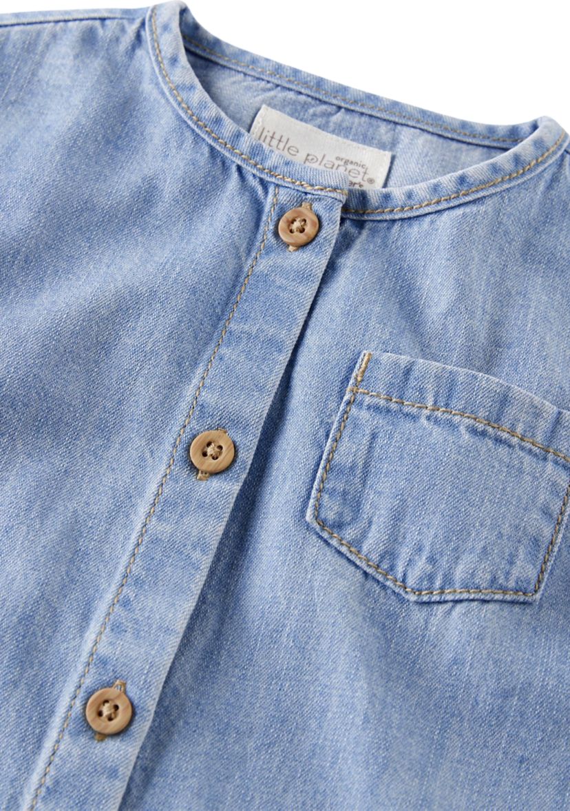 Baby Girls Chambray Jumpsuit 