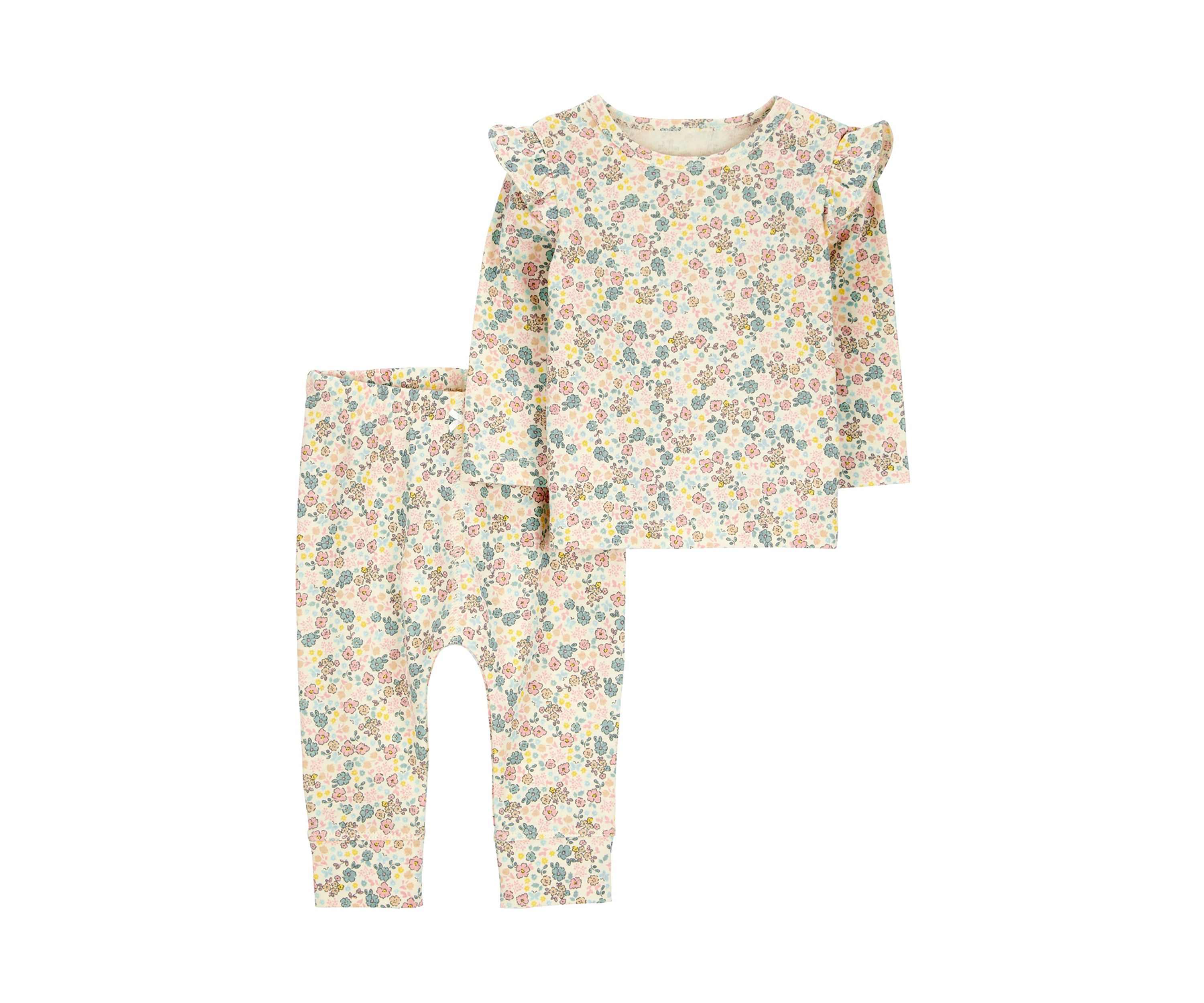Baby Girls Printed Top and Leggings Set