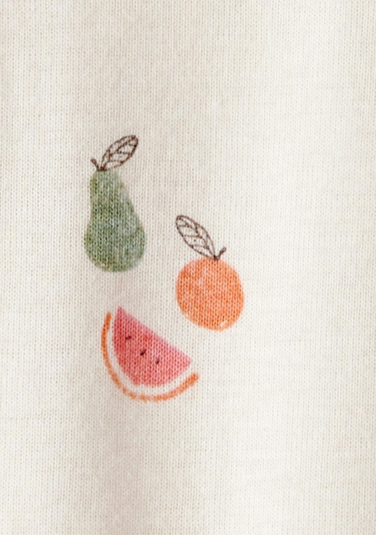 Baby Girls Fruit Printed Footie Pajamas
