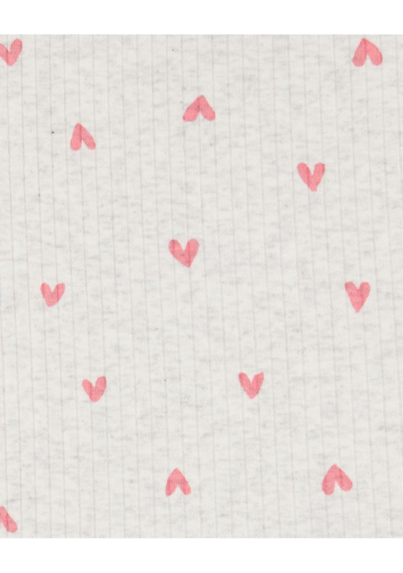 Baby Girls Heart Printed Top and Shorts Set