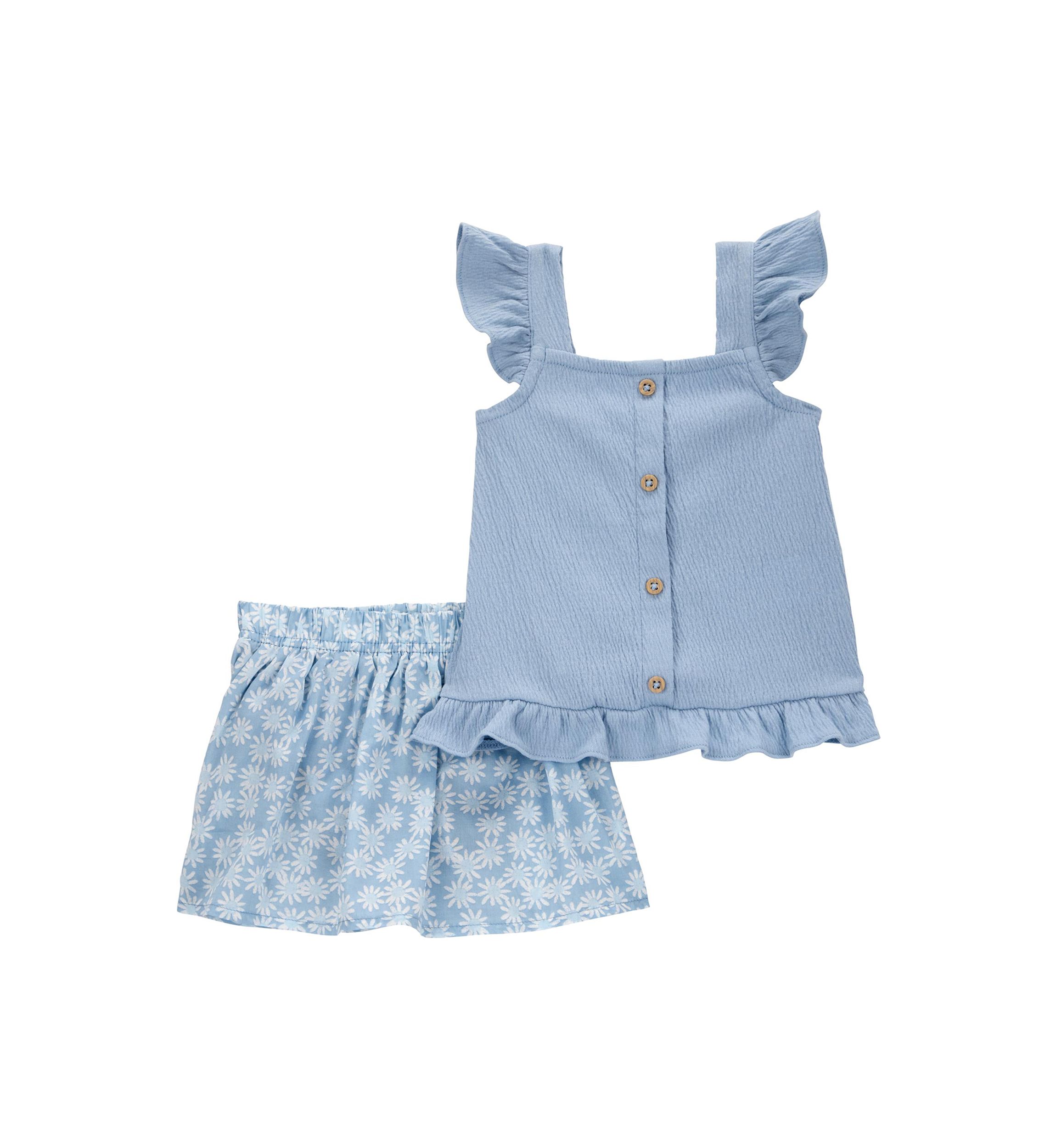 Baby Girls Tank Top and Skort Set