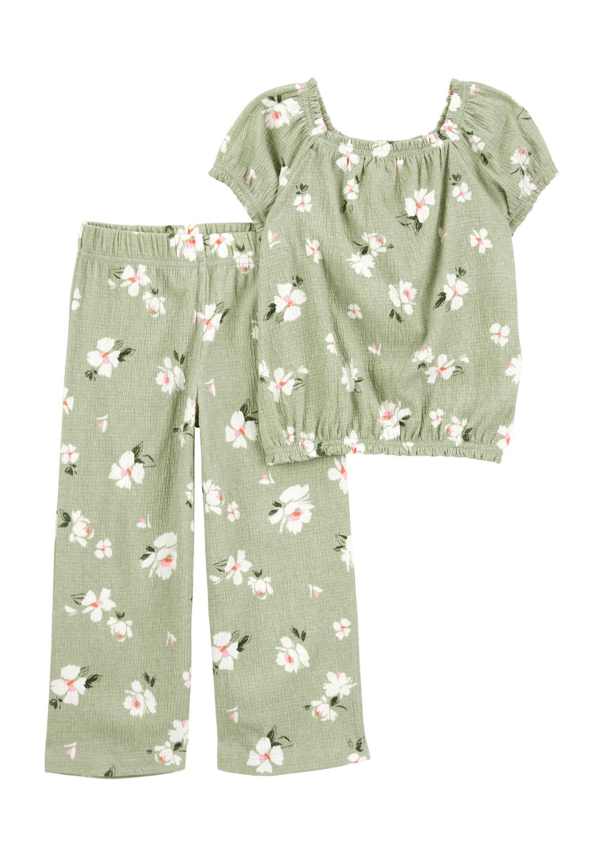 Baby Girls Printed Top and Pants Set