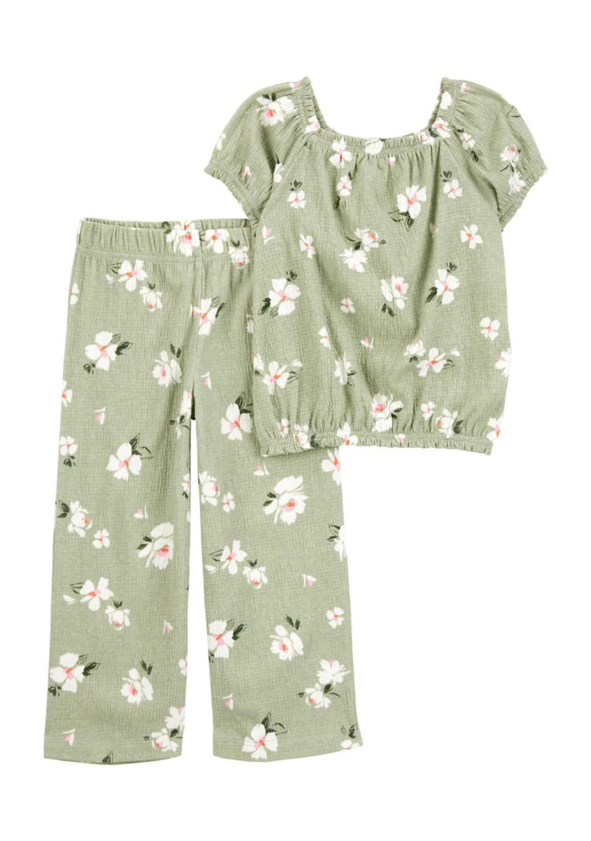 Baby Girls Printed Top and Pants Set